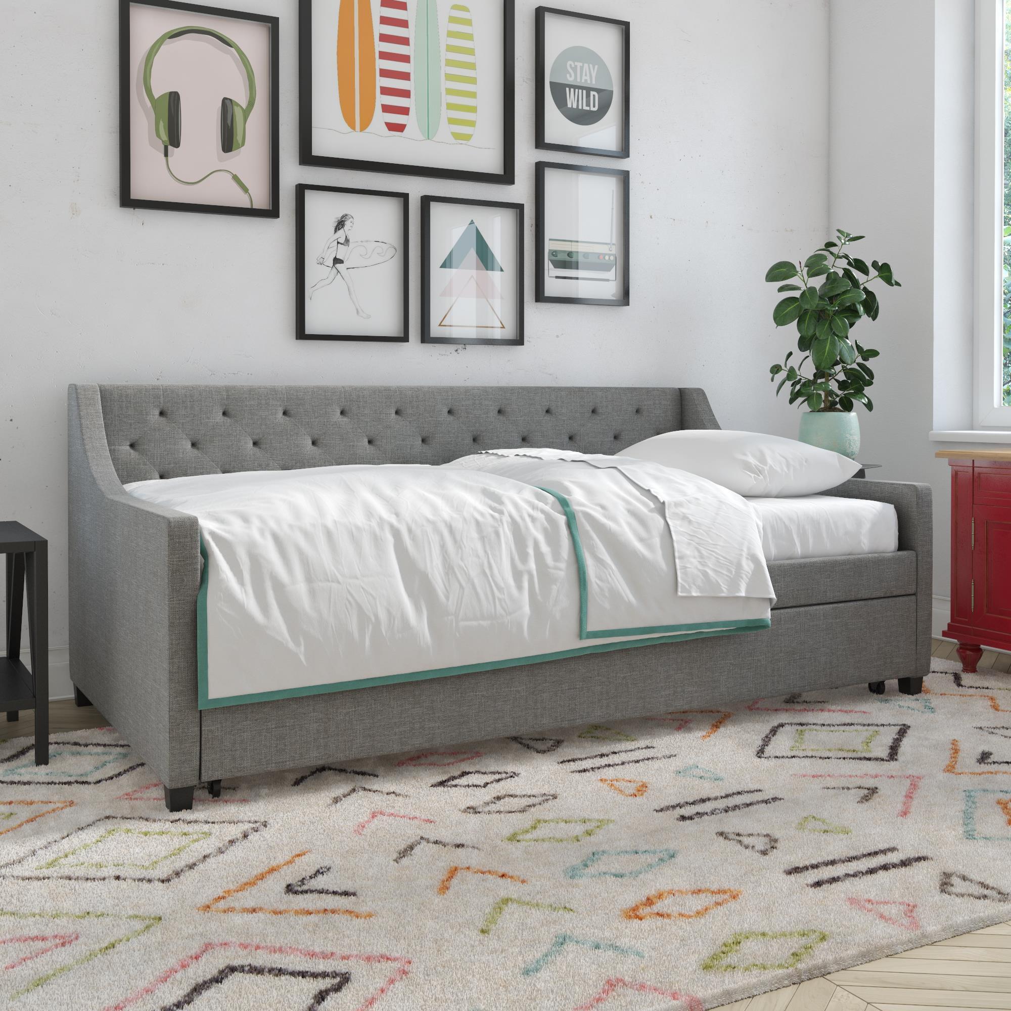 Her Majesty Daybed and Trundle, Gray, large