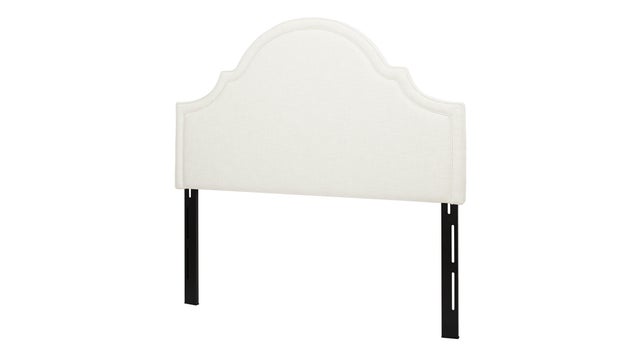 Catherine Upholstered Queen Headboard, White