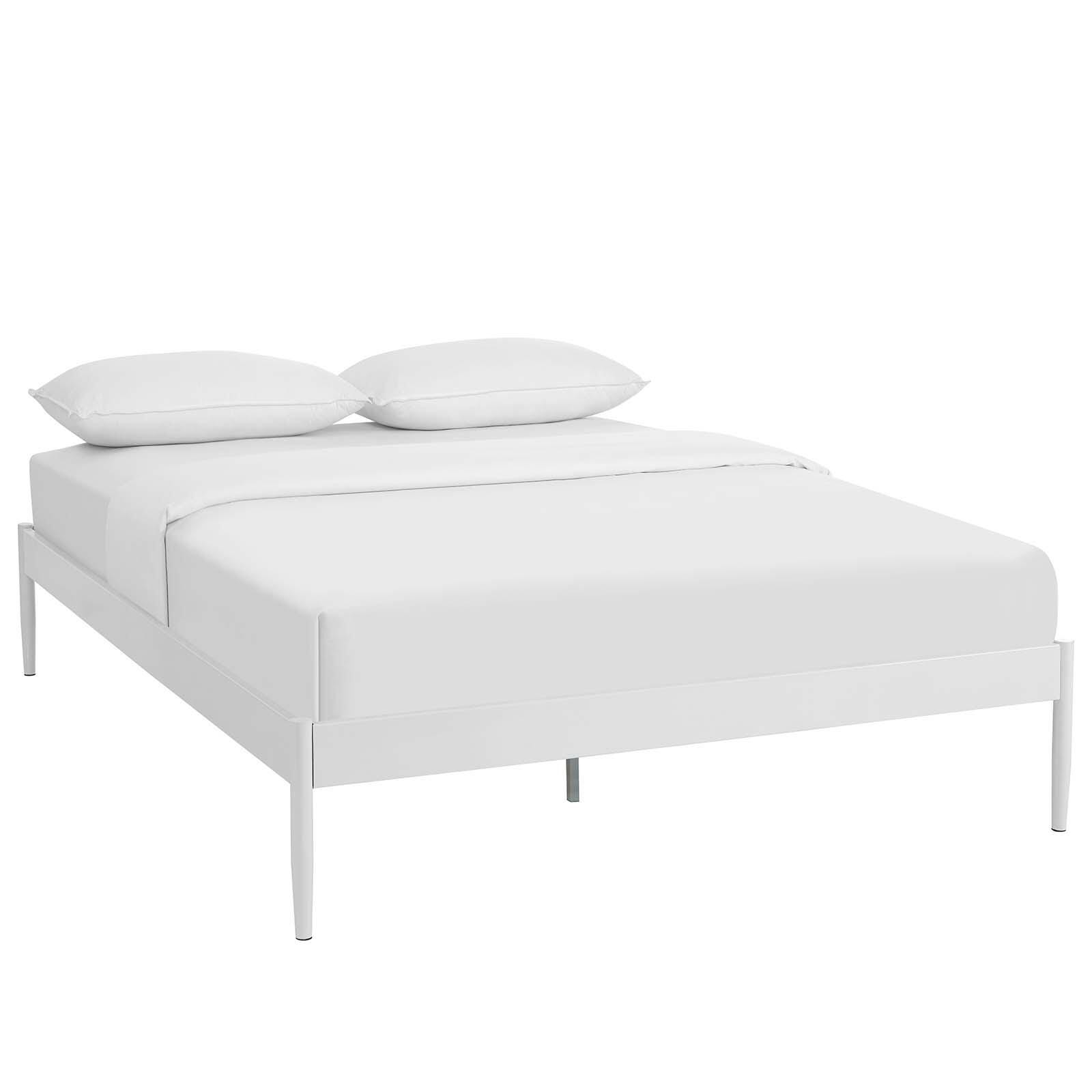 Elsie Queen Bed, White, large