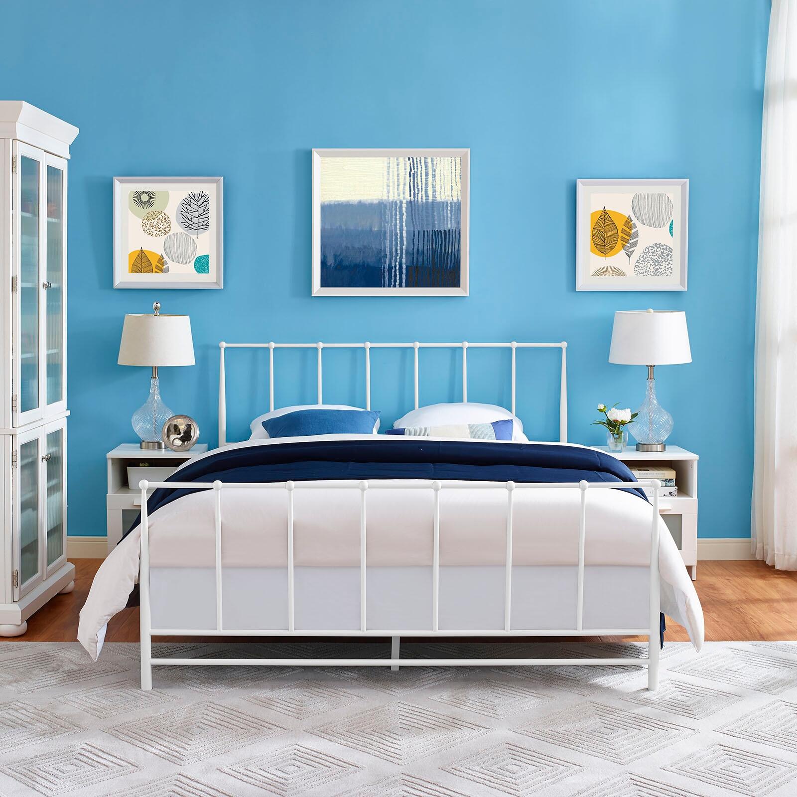 Estate Queen Metal Platform Bed, , large
