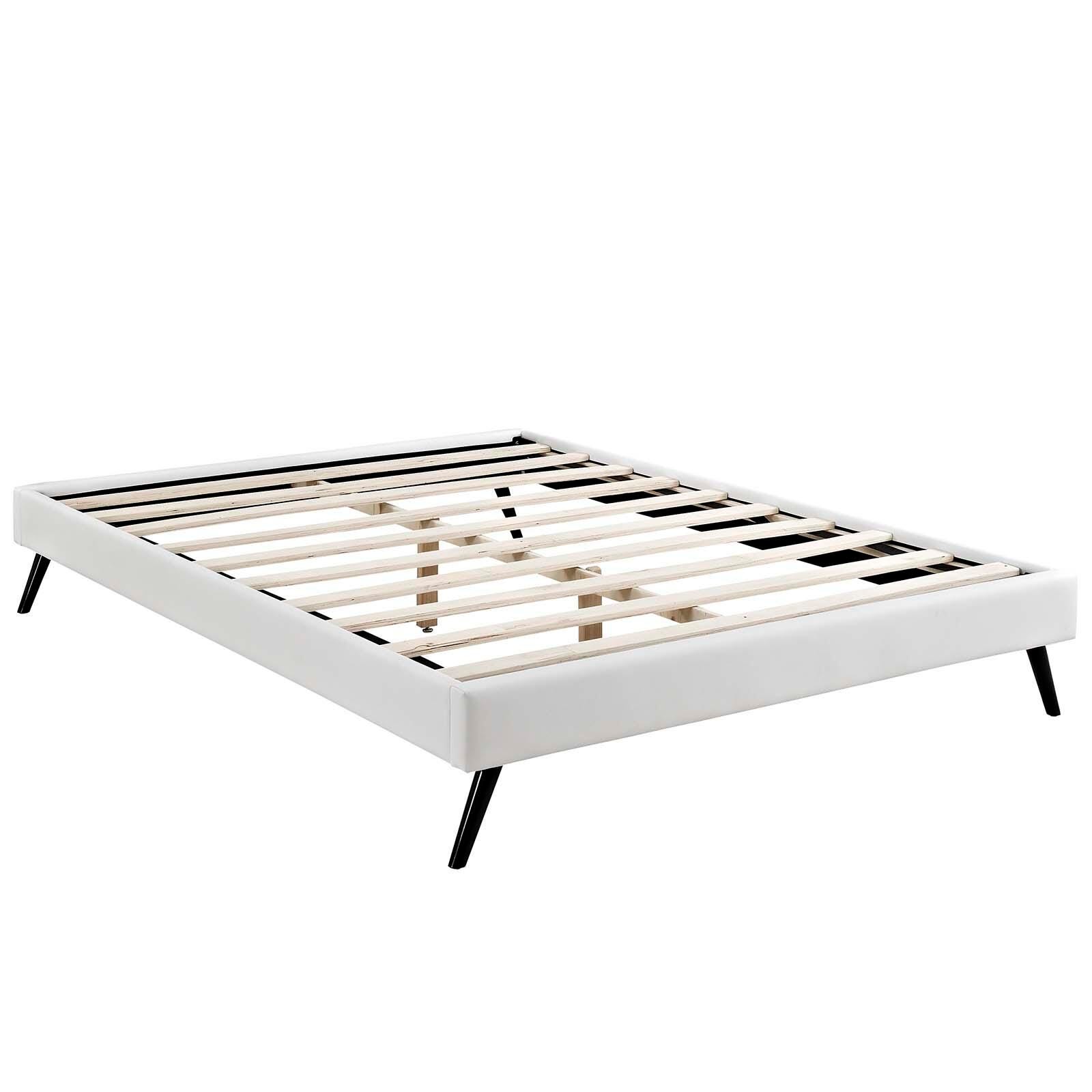 Loryn King Vinyl Platform Bed, , large