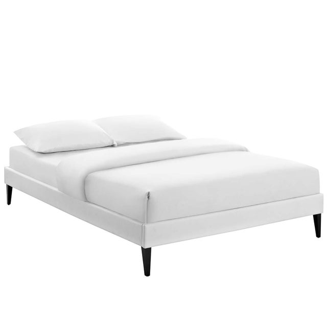 Tessie Queen Vinyl Platform Bed