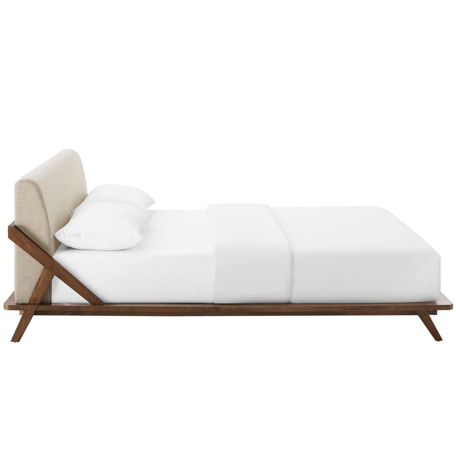 Luella Queen Upholstered Platform Bed, , large