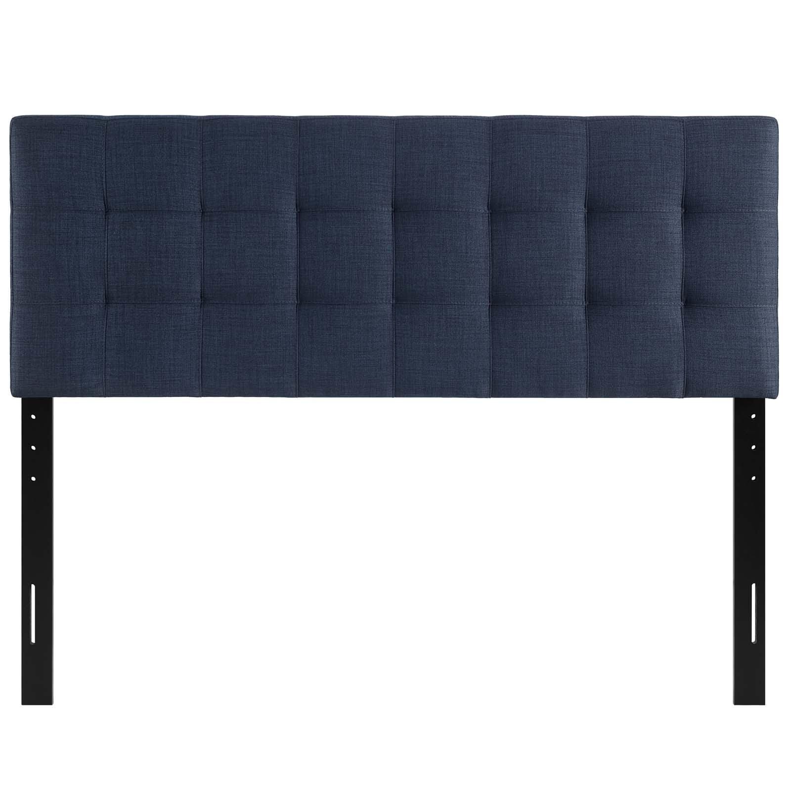 Lily Queen Upholstered Headboard, Navy, large