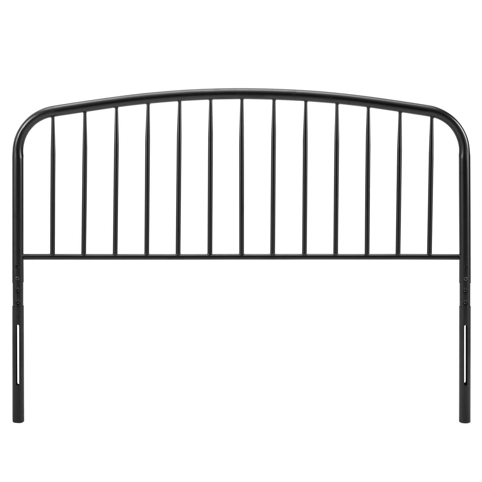 Nova Queen Metal Headboard, Black, large