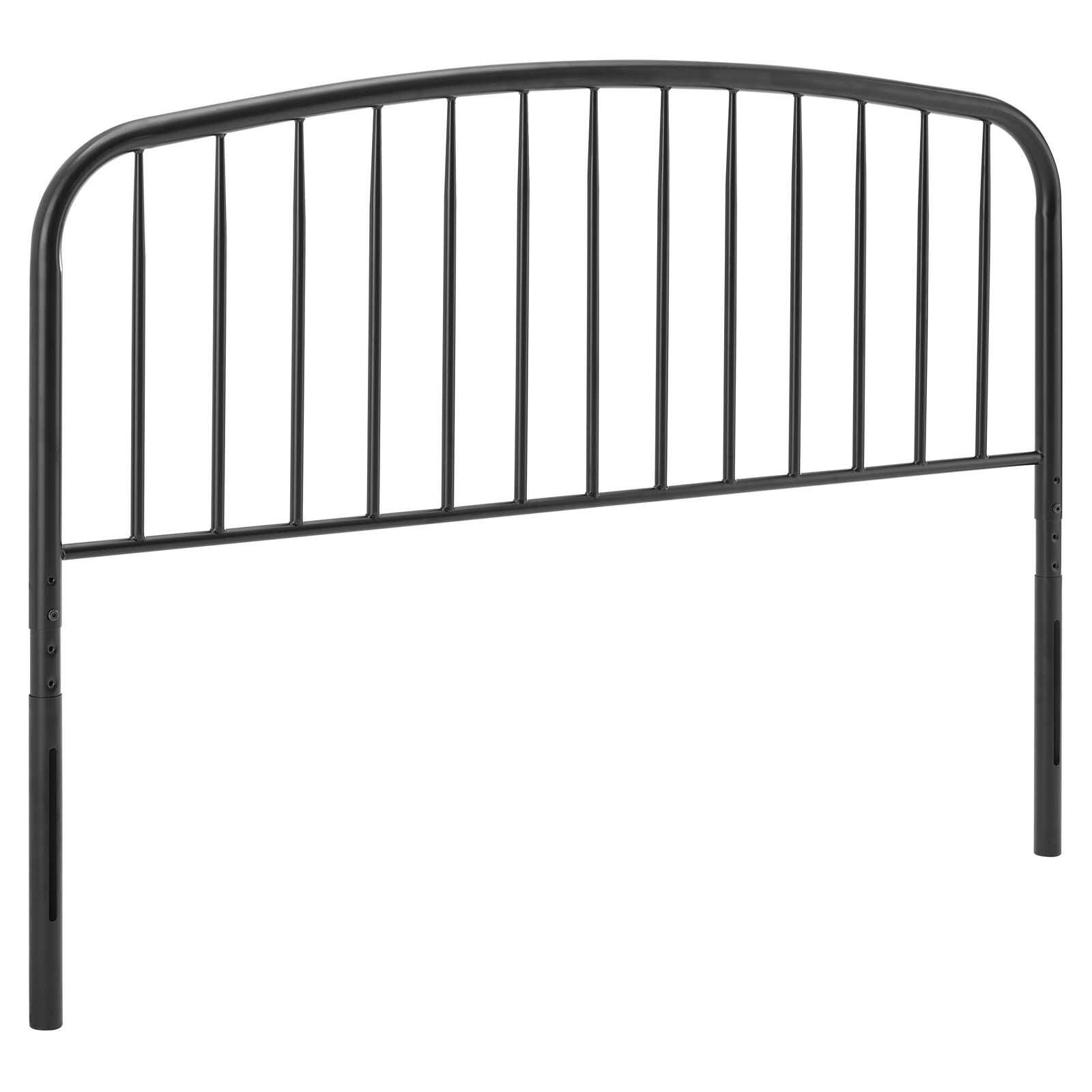 Nova King Metal Headboard, Black, large