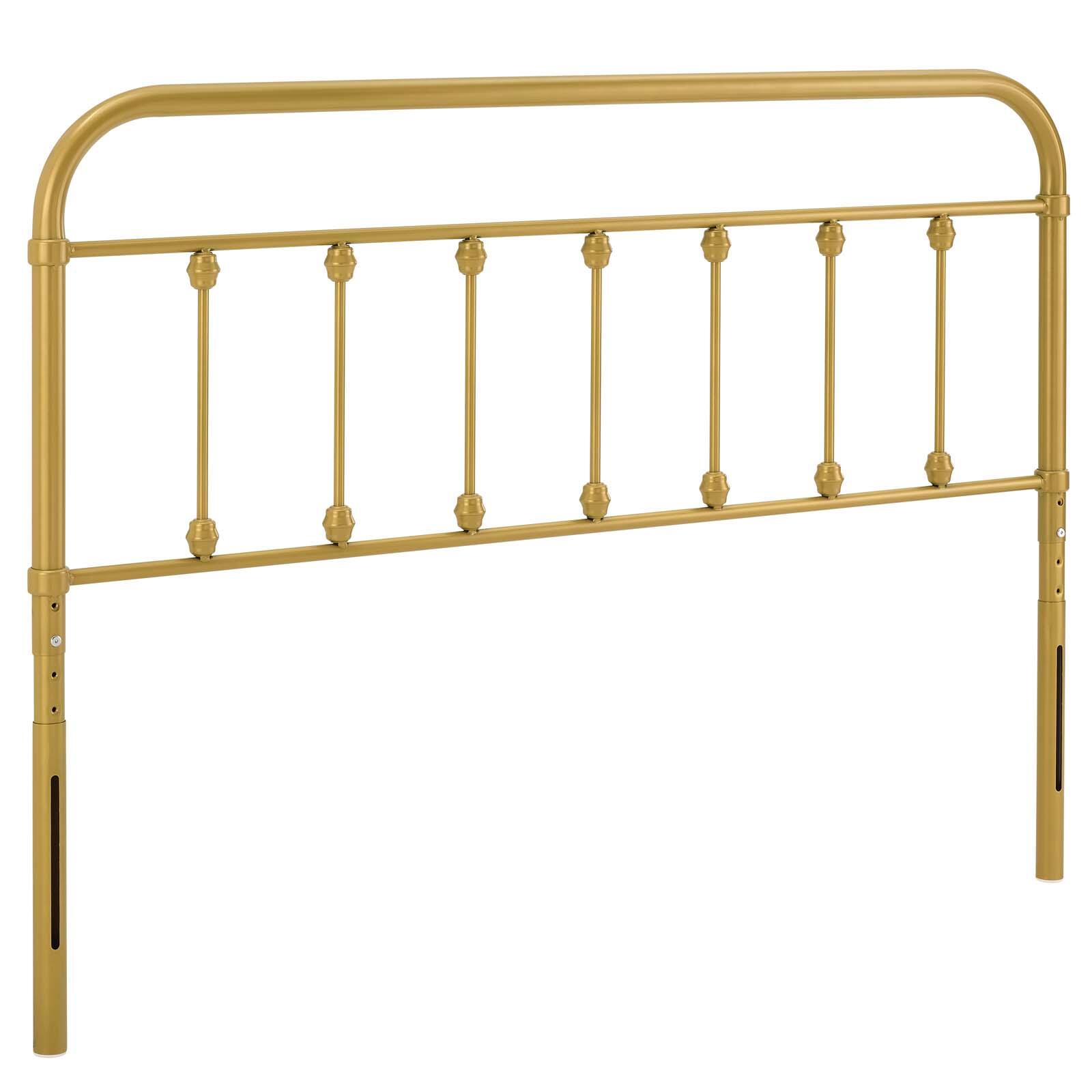 Sage King Metal Headboard, Gold, large