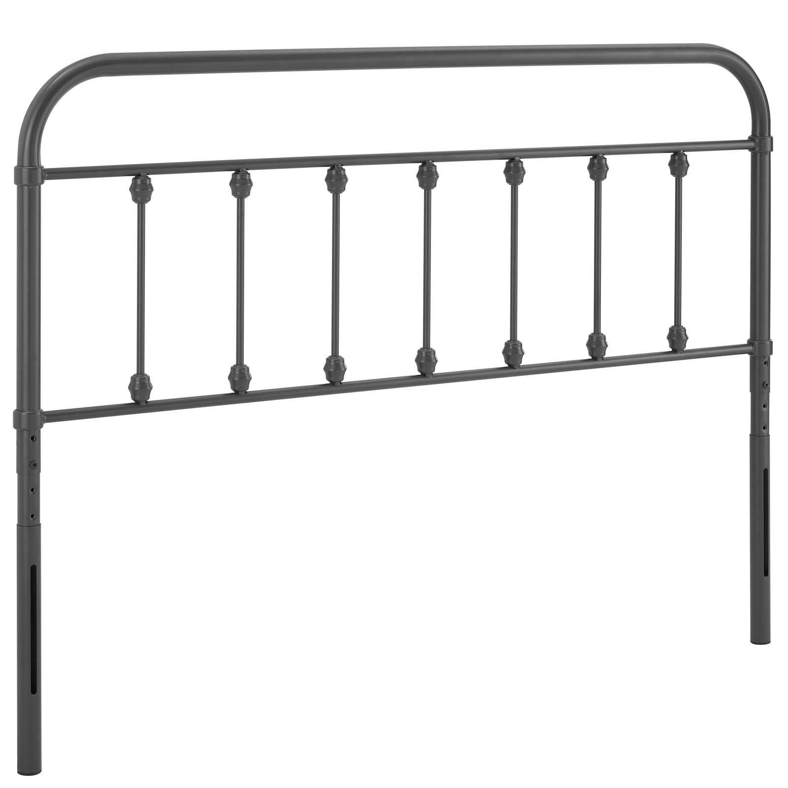 Sage King Metal Headboard, Gray, large