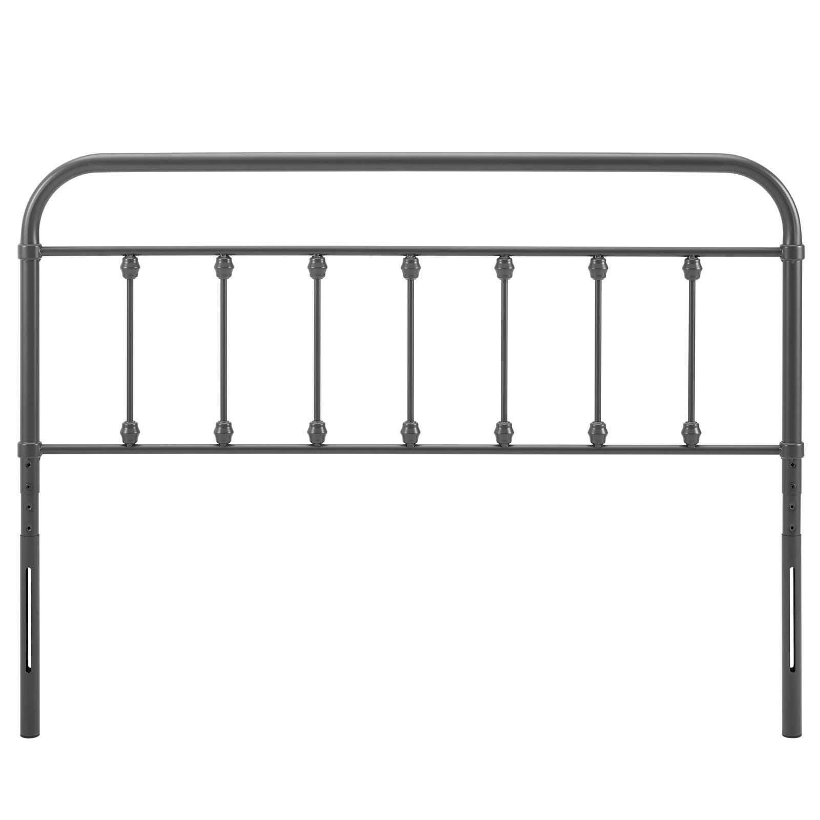 Sage King Metal Headboard, Gray, large