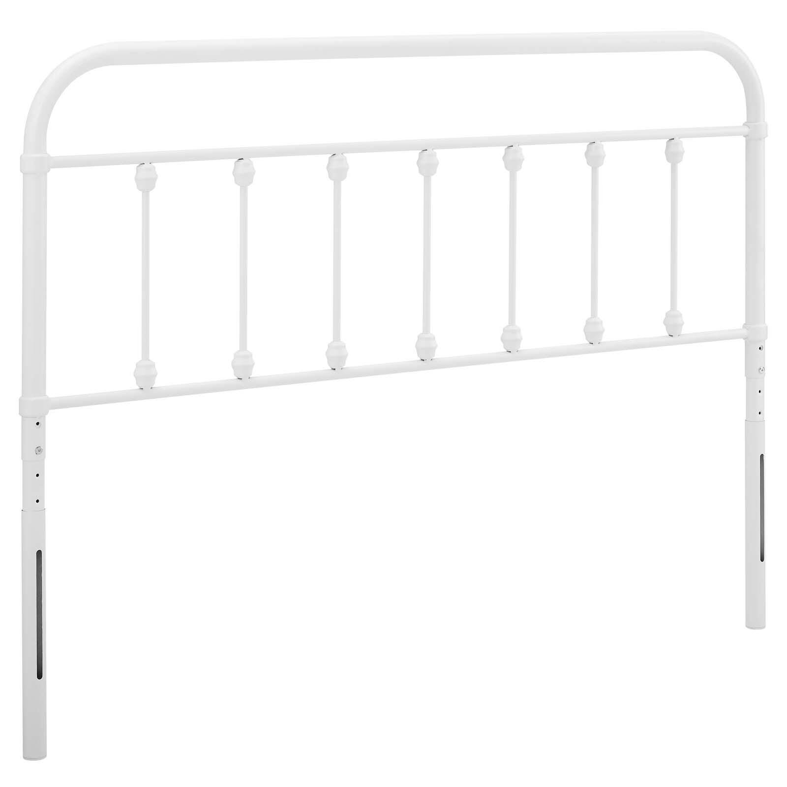 Sage King Metal Headboard, White, large