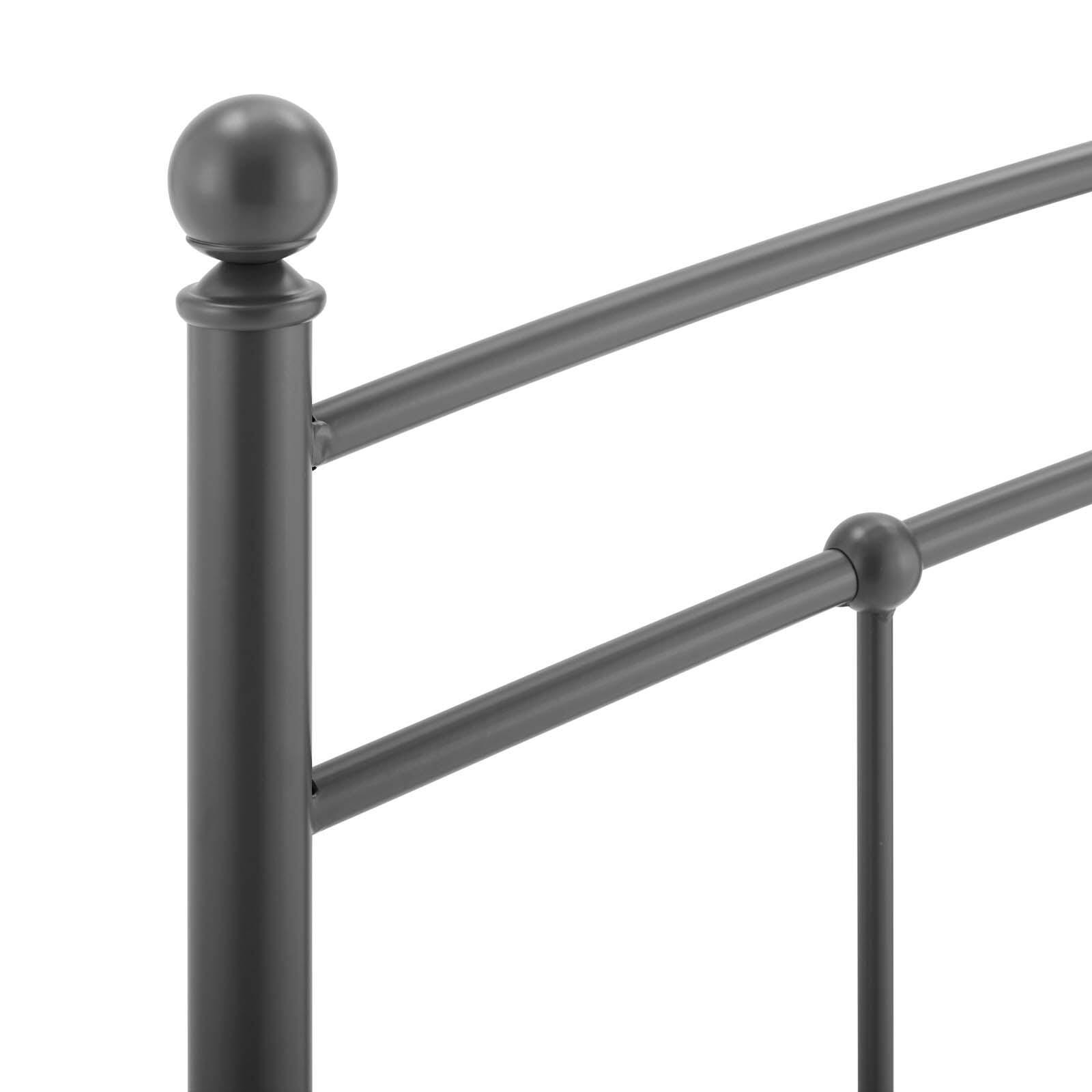 Abigail Queen Metal Headboard, Gray, large