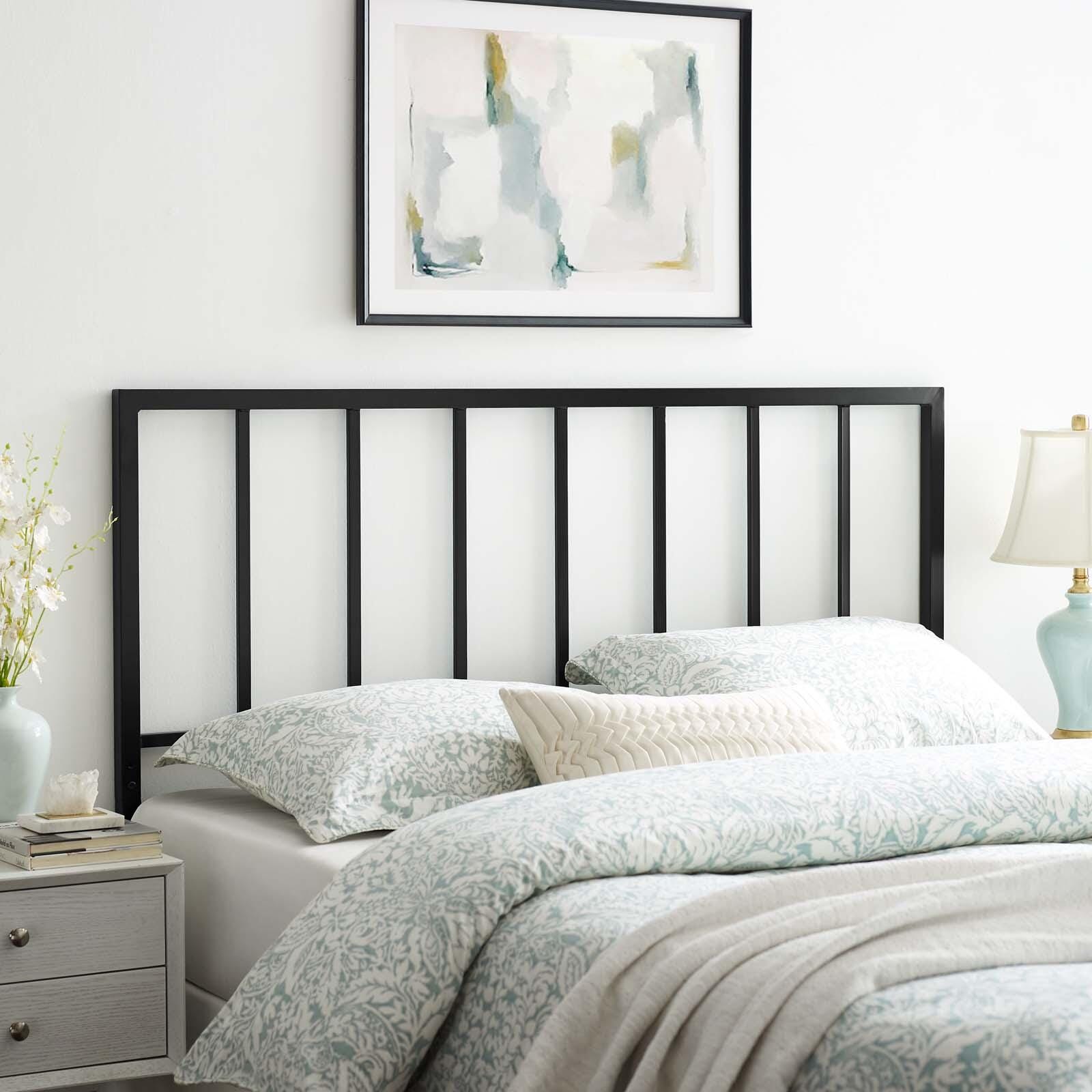 Tatum Queen Headboard, Black, large