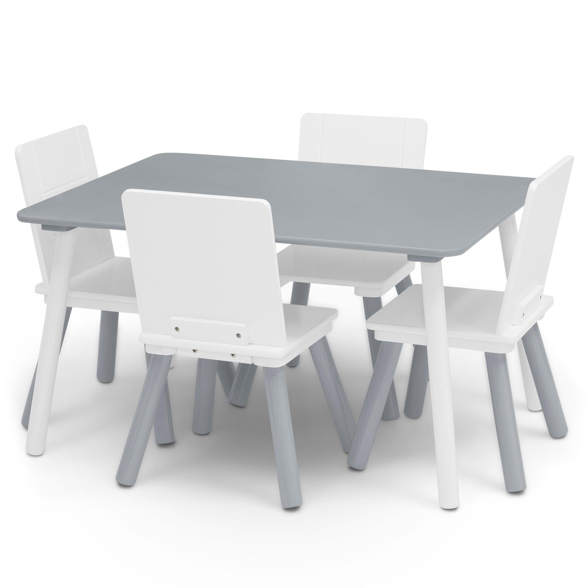 Delta Children Kids Table and Chair Set (4 Chairs Included), , large