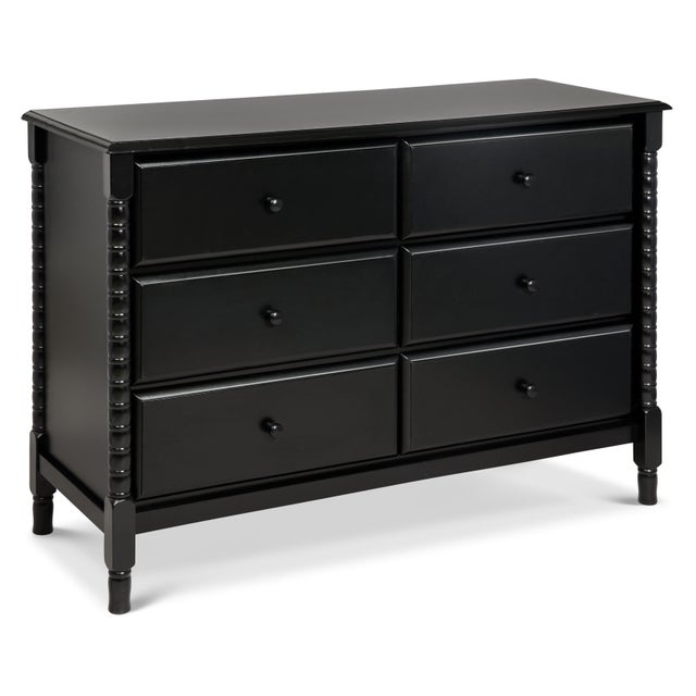 daVinci Jenny Lind 18" 6 Drawer Dresser, Ebony