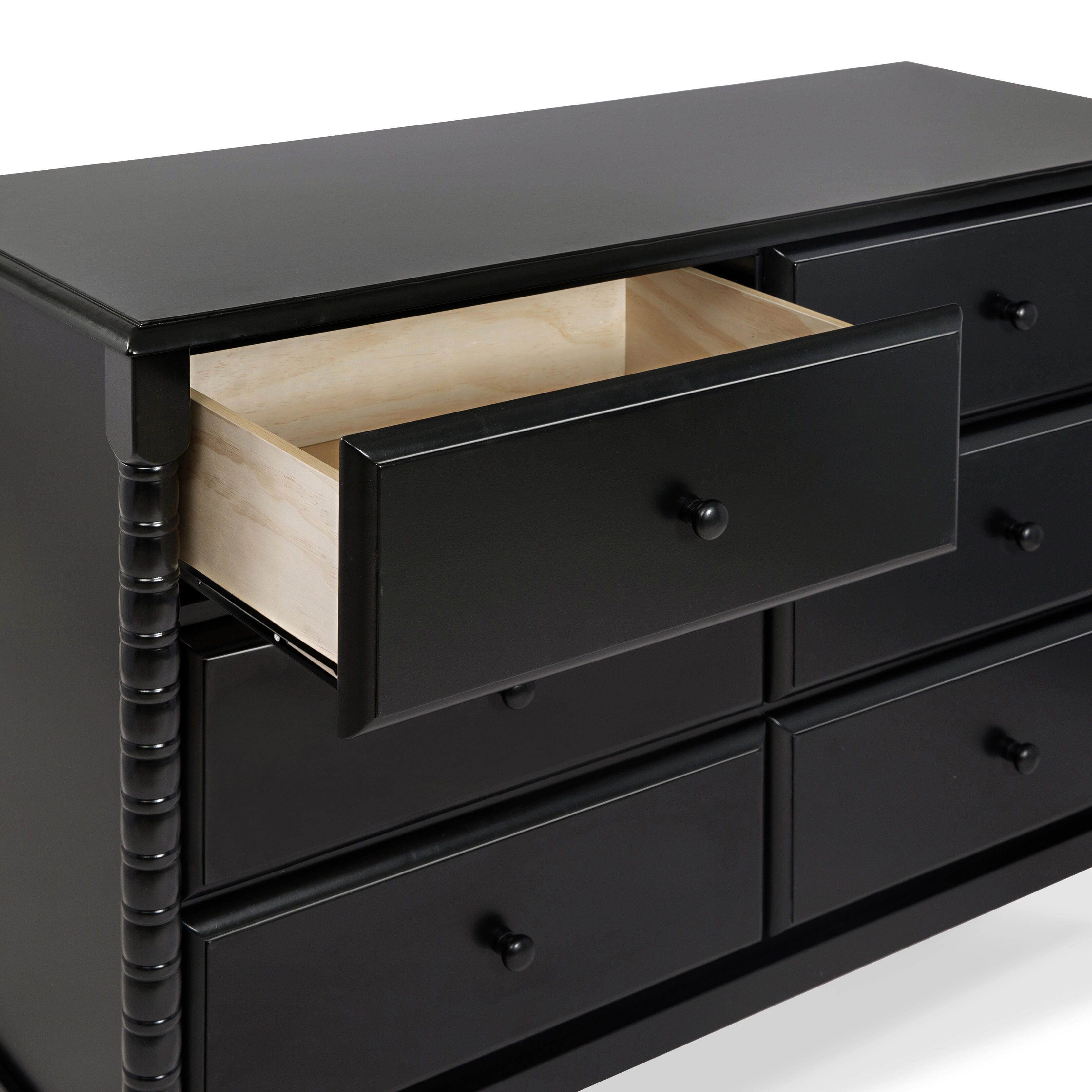 daVinci Jenny Lind 18" 6 Drawer Dresser, Ebony, large
