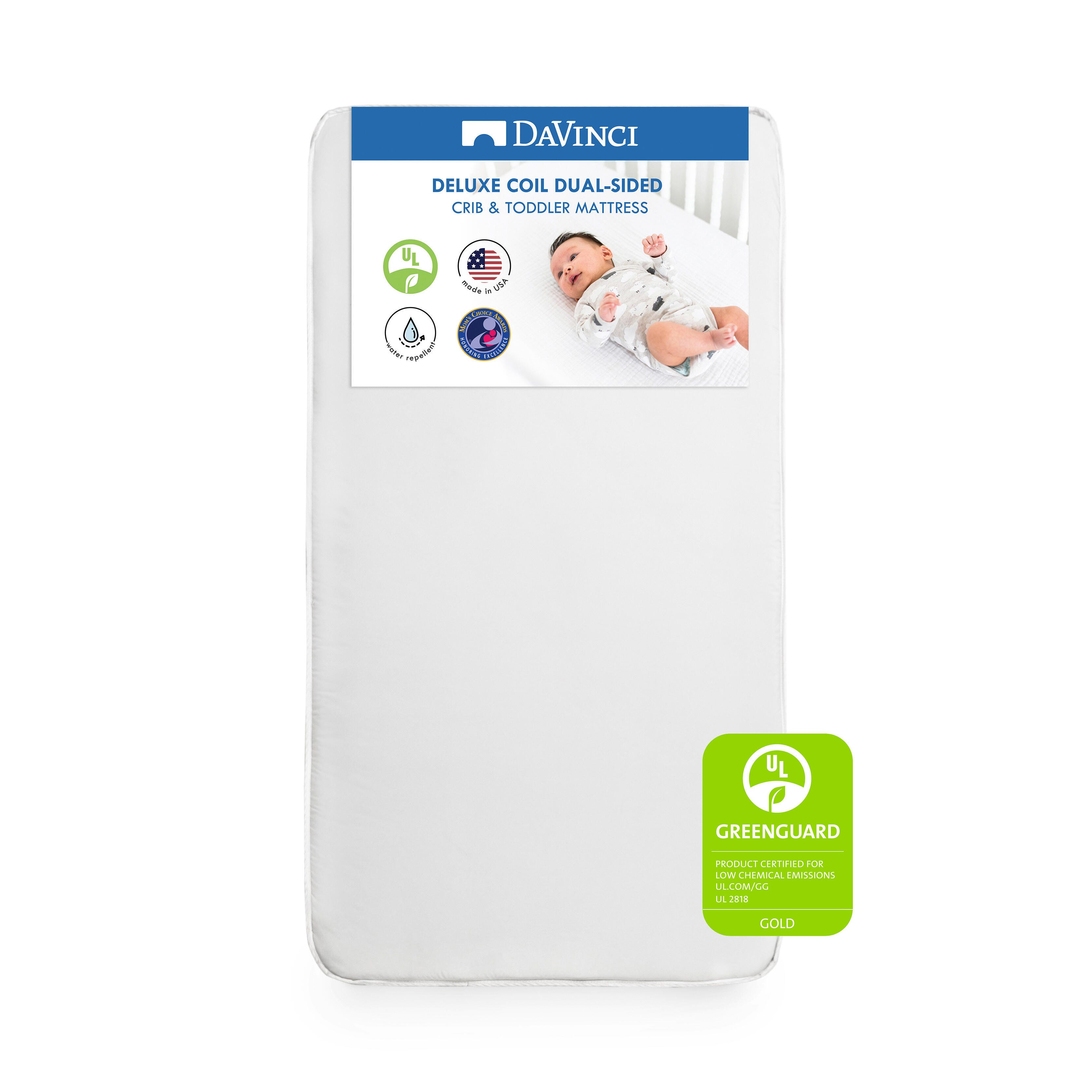 Davinci Deluxe Coil Dual-sided Crib and Toddler Mattress, , large
