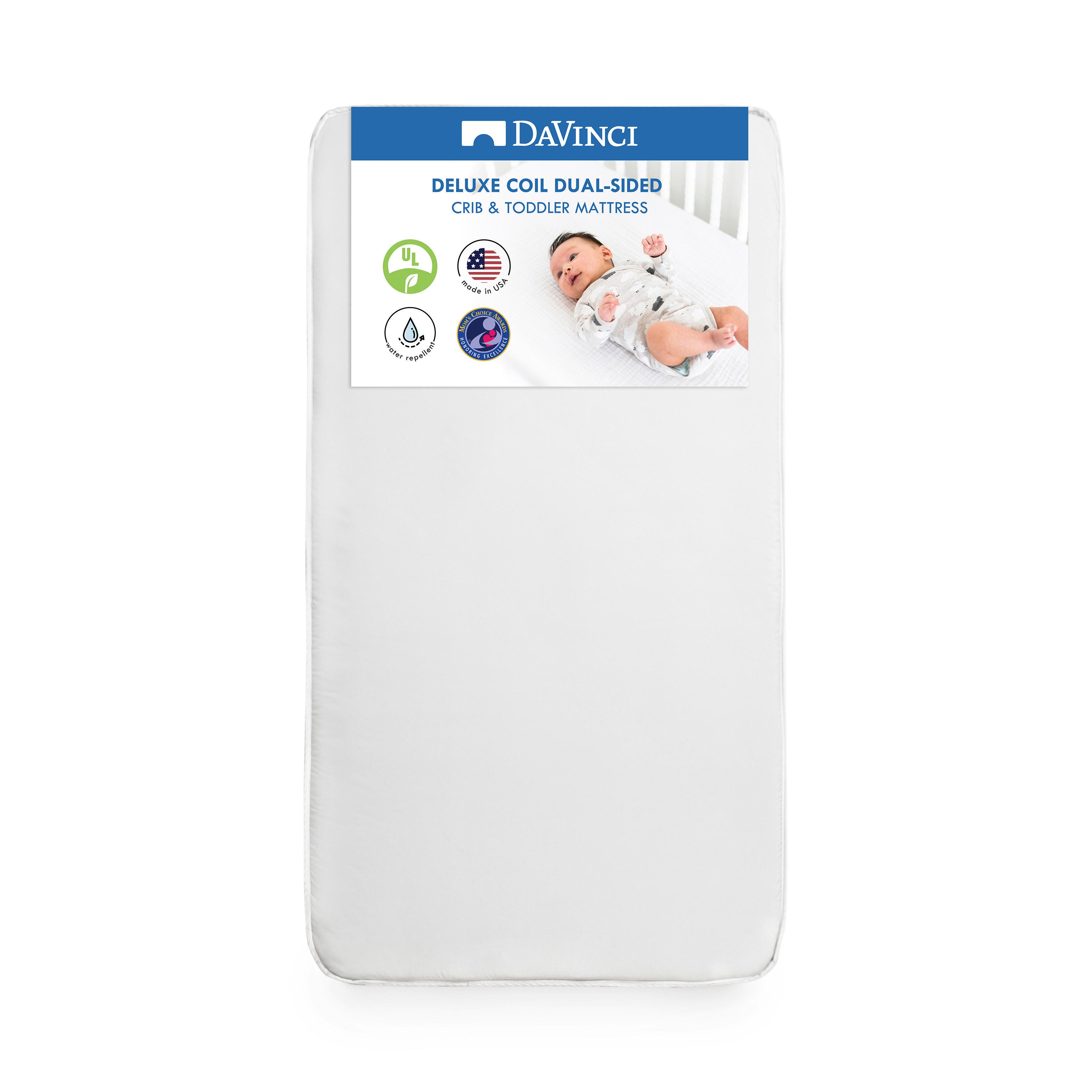 Davinci Deluxe Coil Dual-sided Crib and Toddler Mattress, , swatch