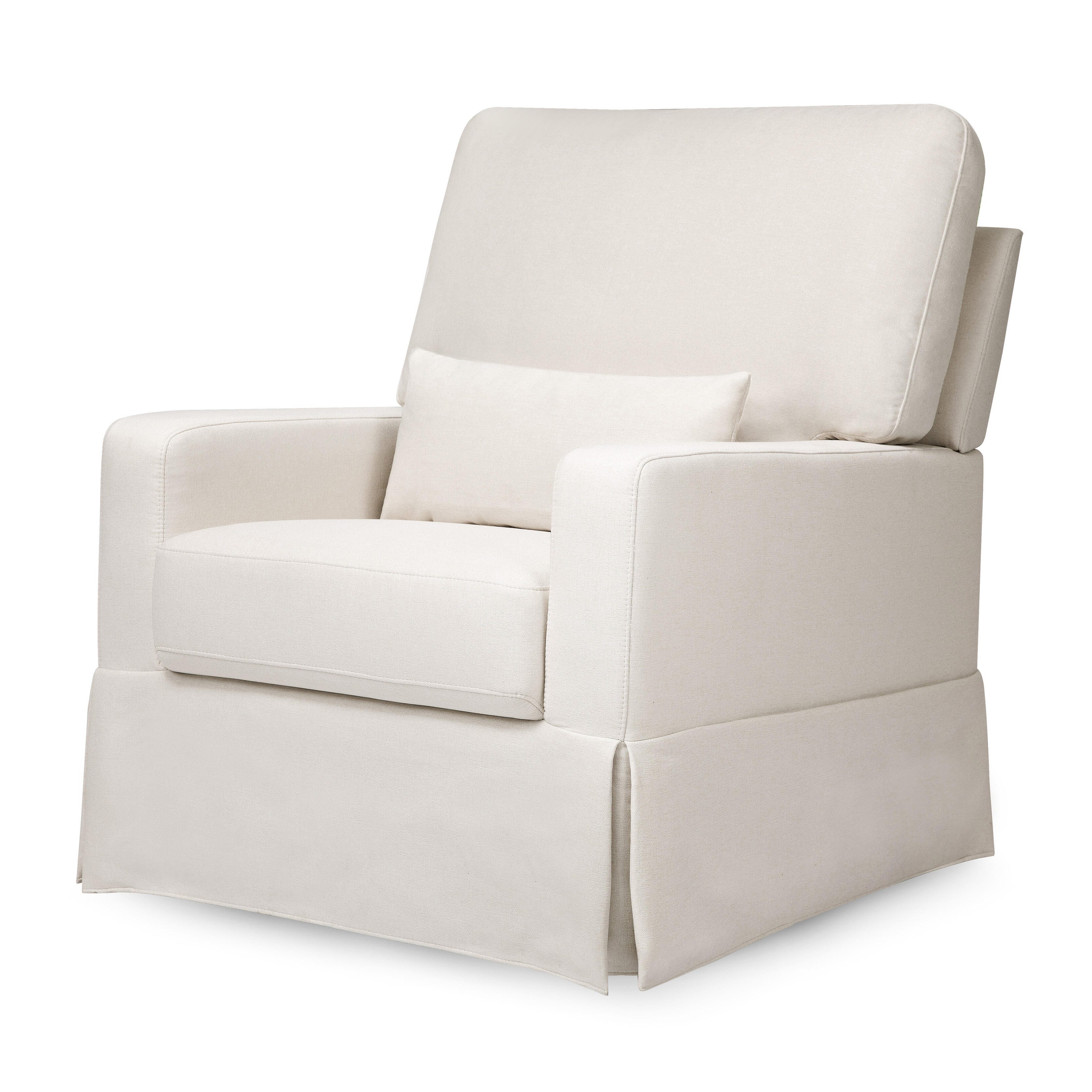 Million Dollar Baby Classic Crawford Pillowback Comfort Swivel Glider in Eco-Performance Fabric- Water Repellent and Stain Resistant
