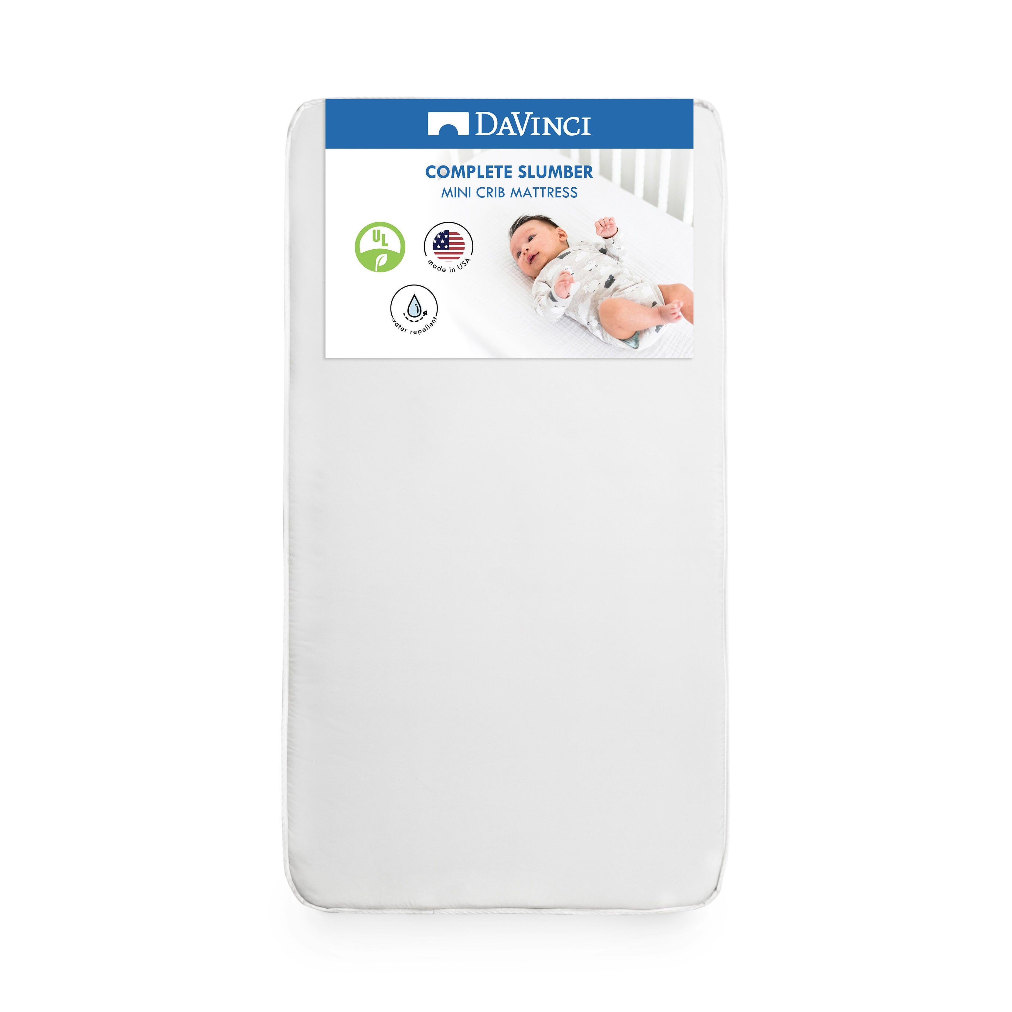 Davinci Complete Slumber Waterproof Mini Crib Mattress, , swatch