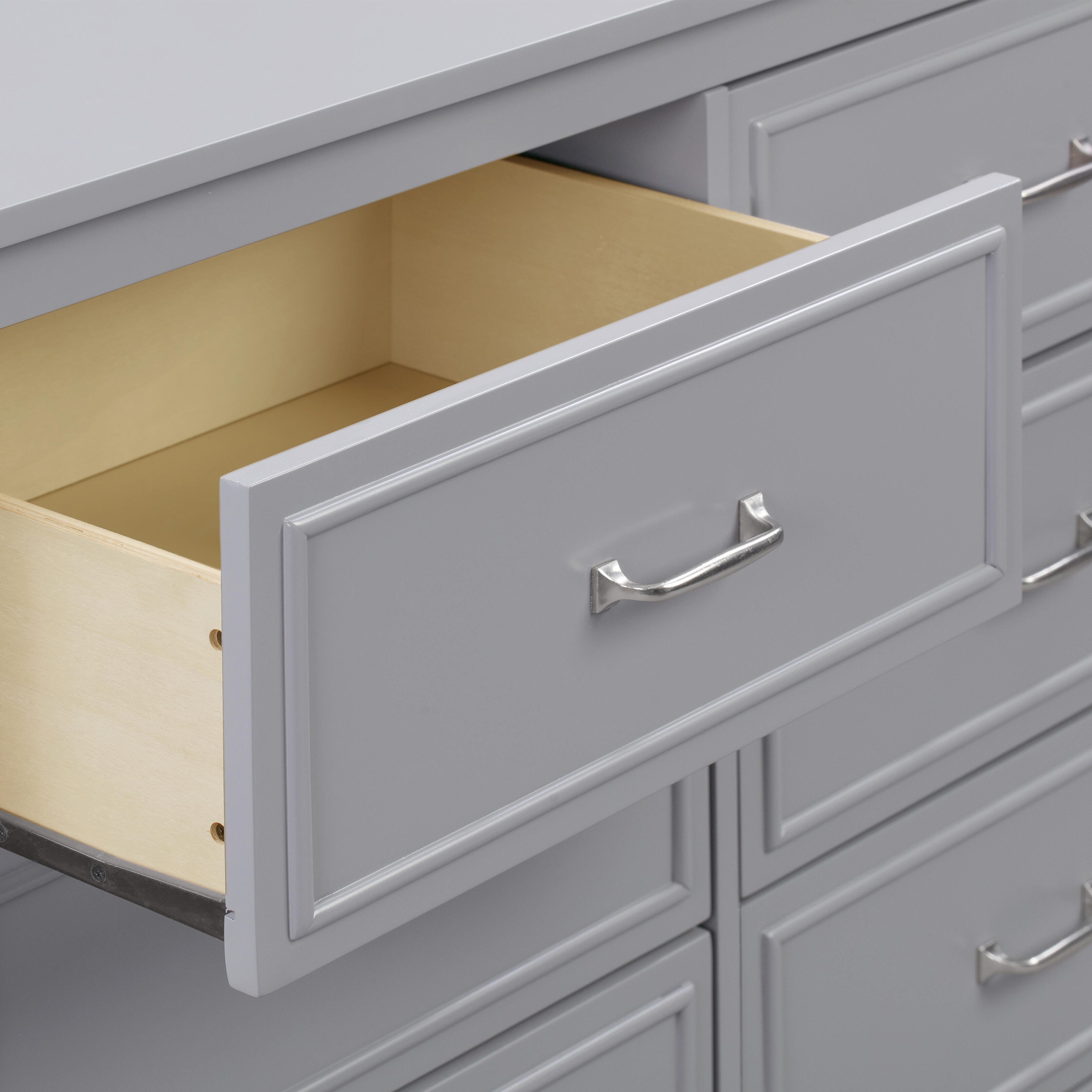 Davinci Charlie 6-Drawer Double Dresser, Gray, large
