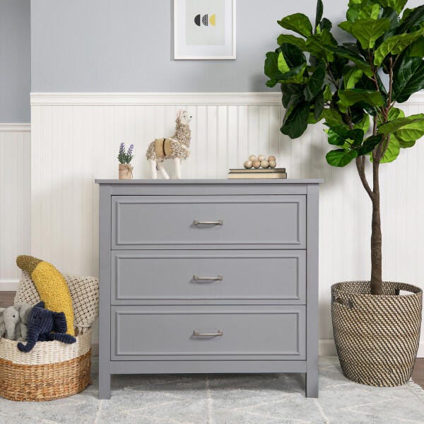davinci kalani 3-drawer dresser in grey daVinci Kalani 3-Drawer Dresser - Grey
