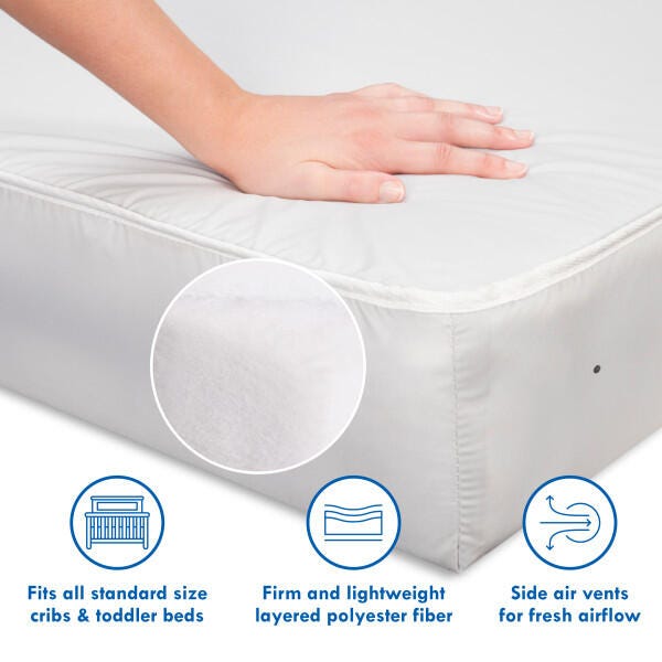 Davinci Complete Slumber Waterproof Crib and Toddler Mattress, , swatch