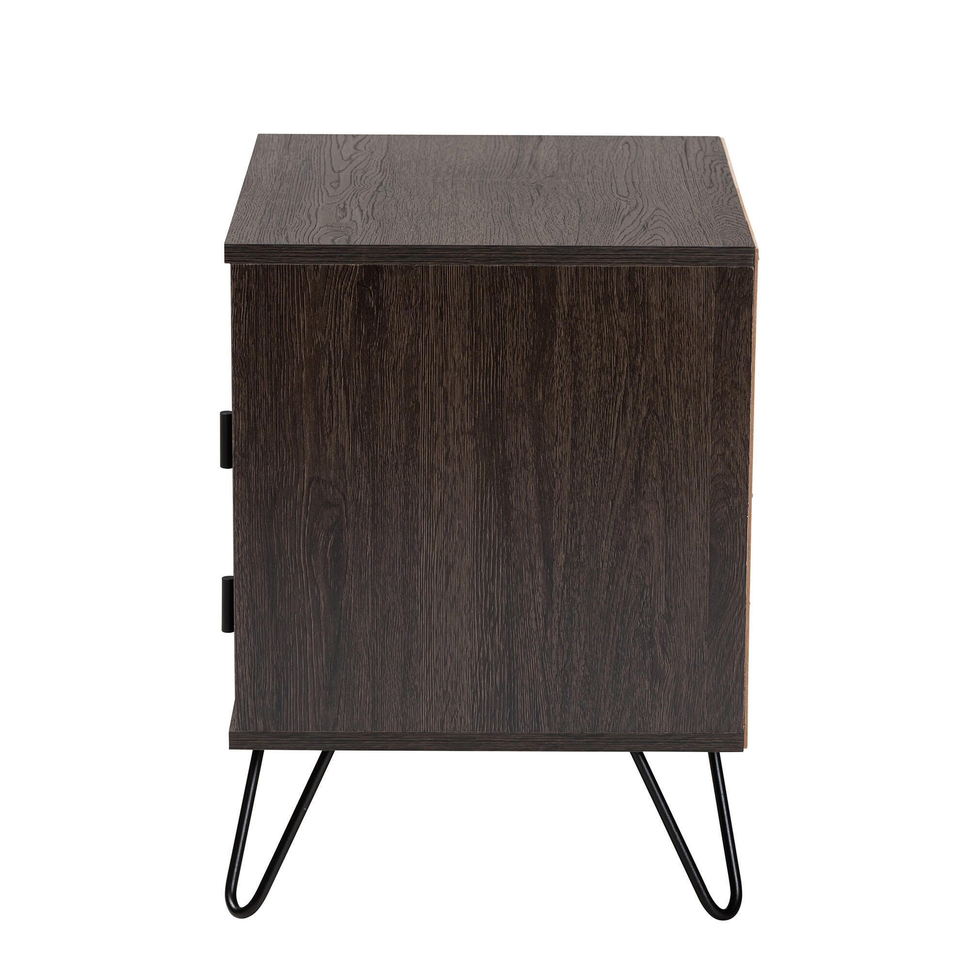 Baxton Studio Glover Modern and Contemporary 2-Drawer Nightstand, , large