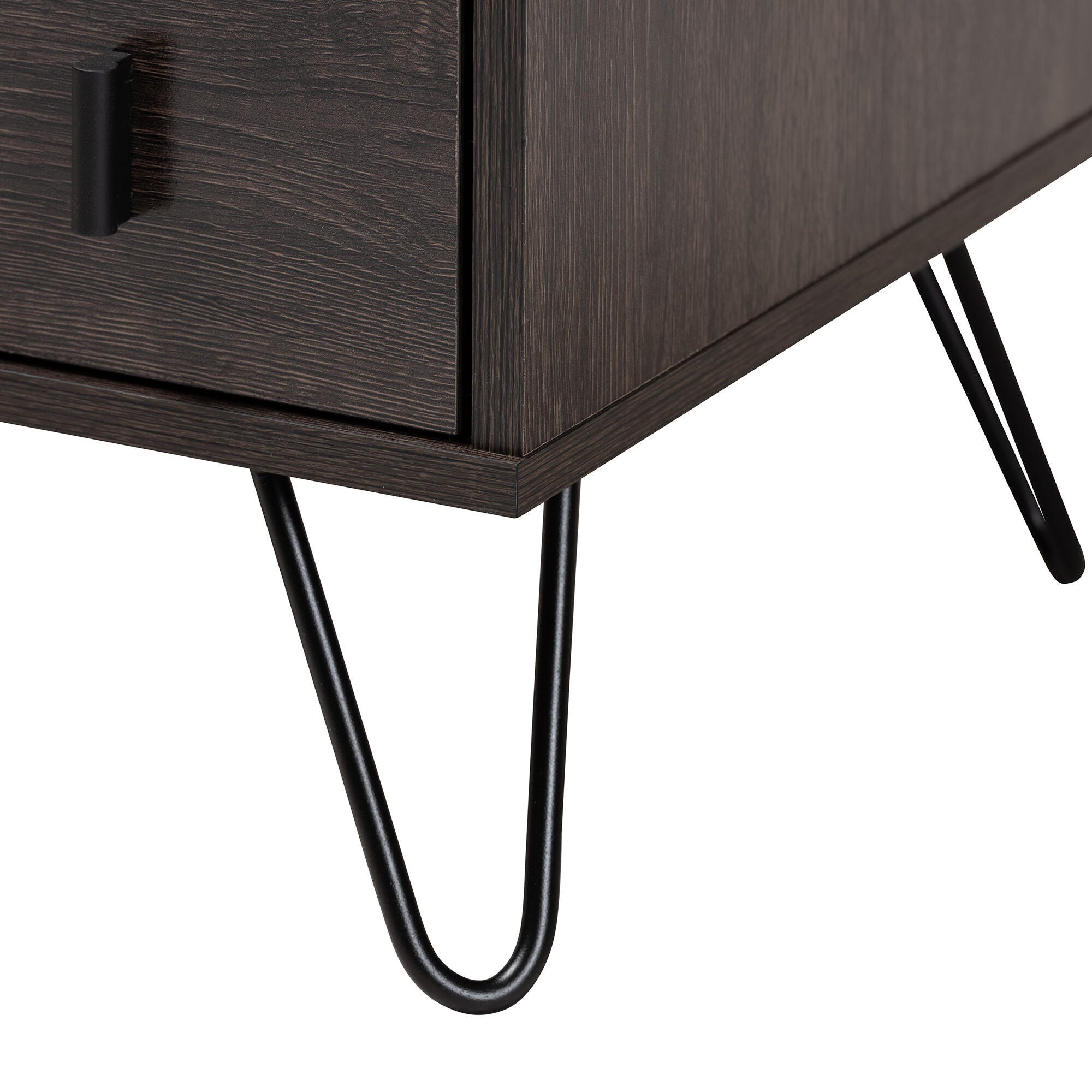 Baxton Studio Glover Modern and Contemporary 2-Drawer Nightstand, , large