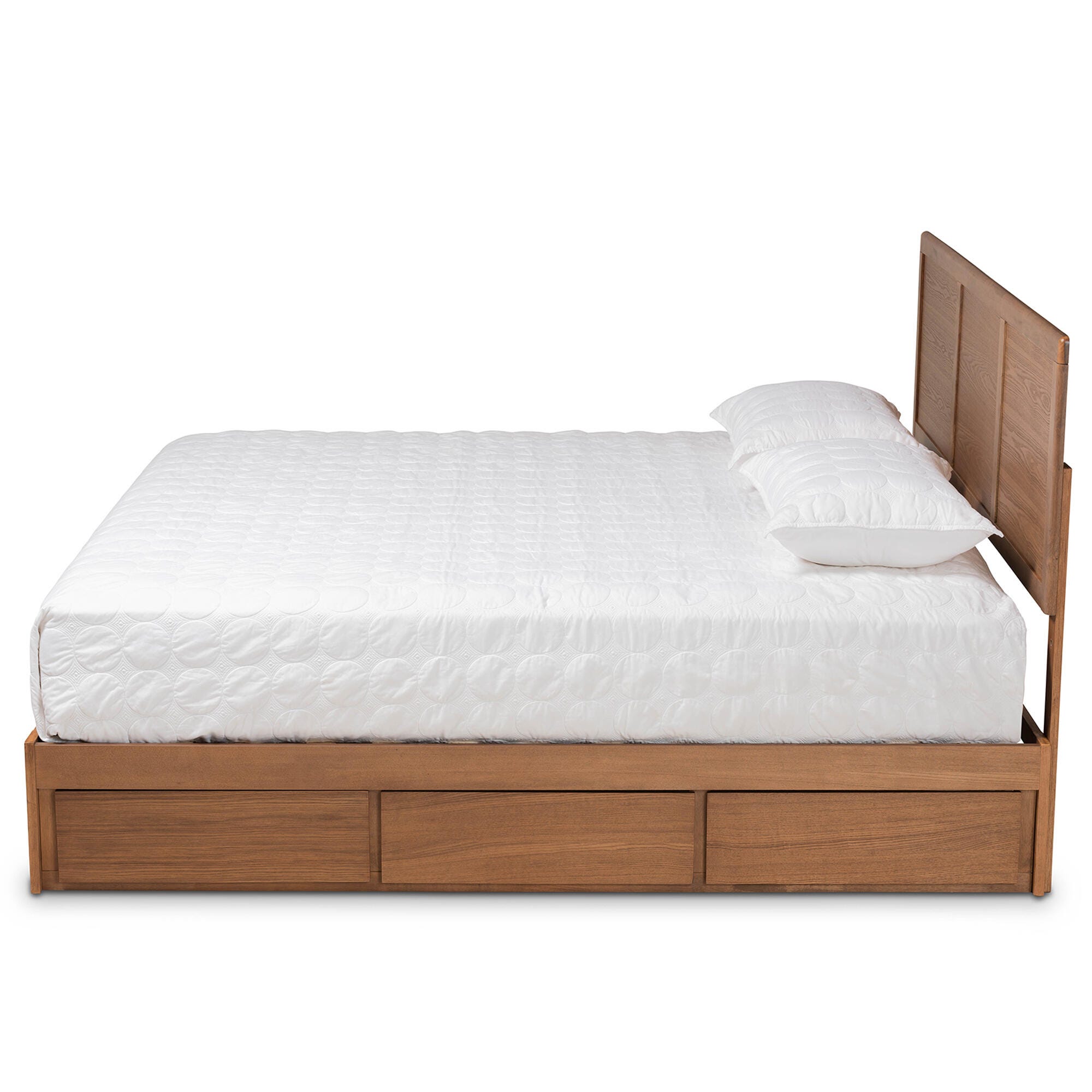Baxton Studio Aras King Platform Bed With Storage, , large