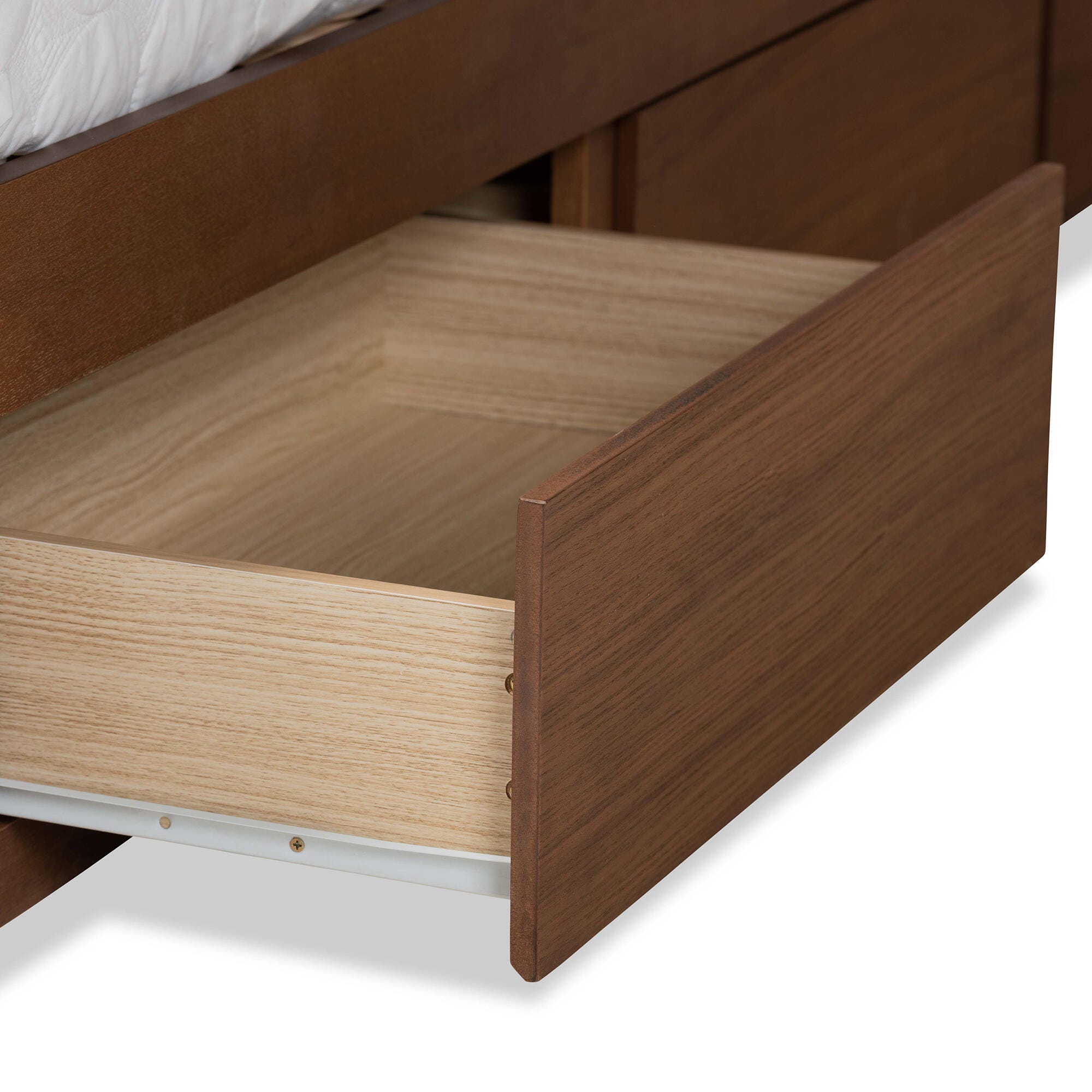 Baxton Studio Aras King Platform Bed With Storage, , large