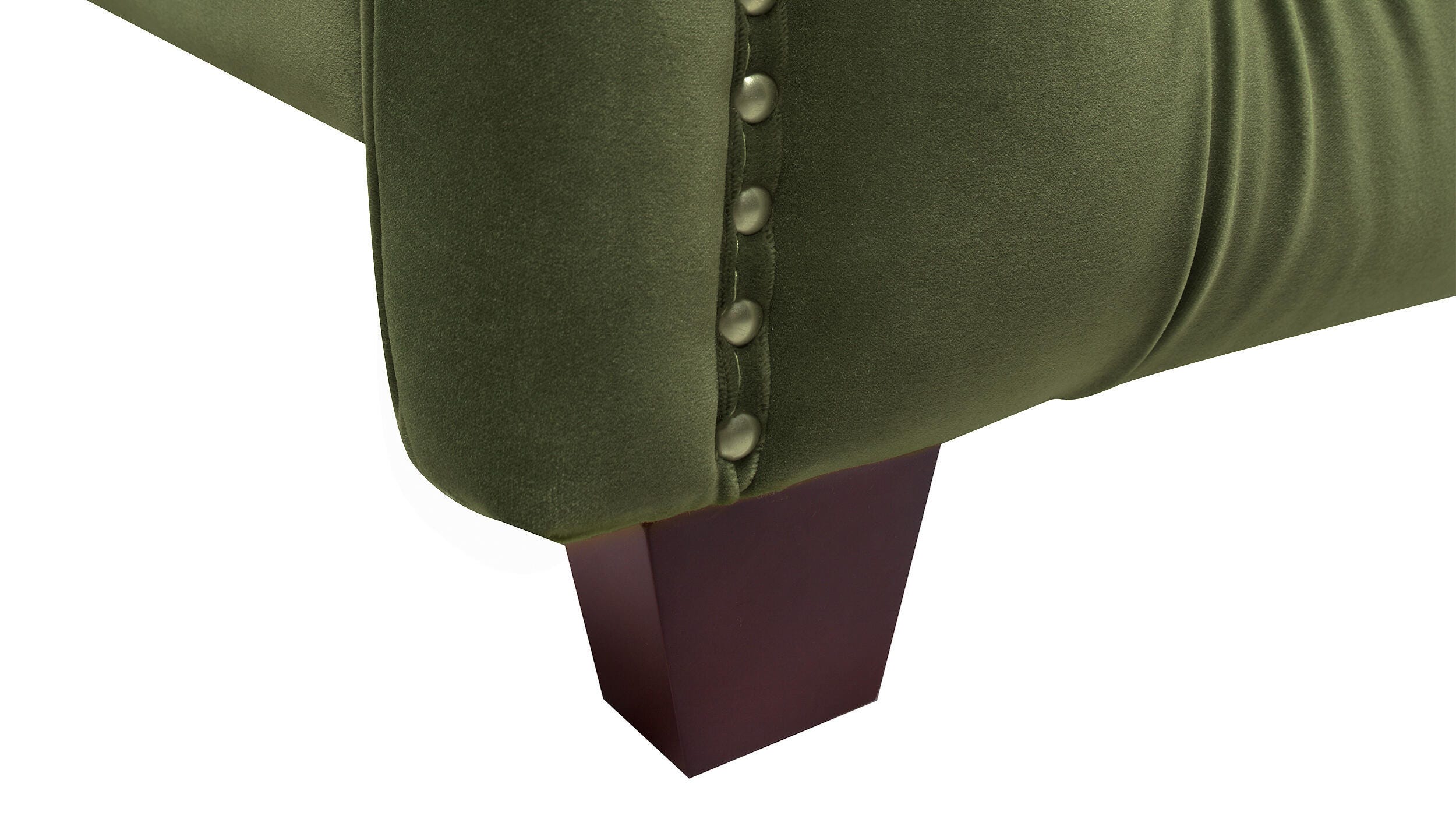 Jennifer Taylor Home Marcella Marcella Upholstered Shelter King Headboard Bed, Olive Green, large