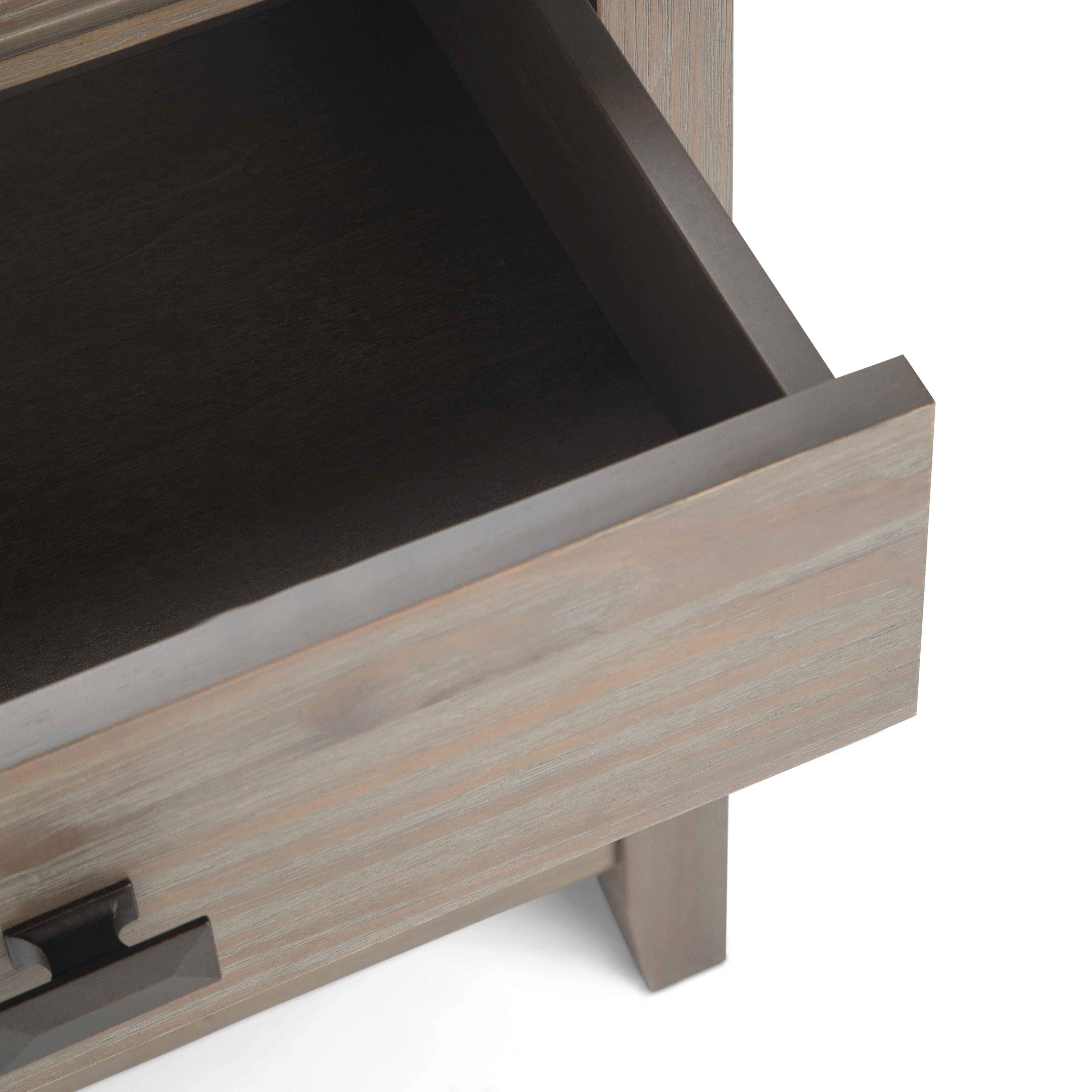 Simpli Home Artisan 24" 1 Drawer Nightstand, Distressed Gray, large