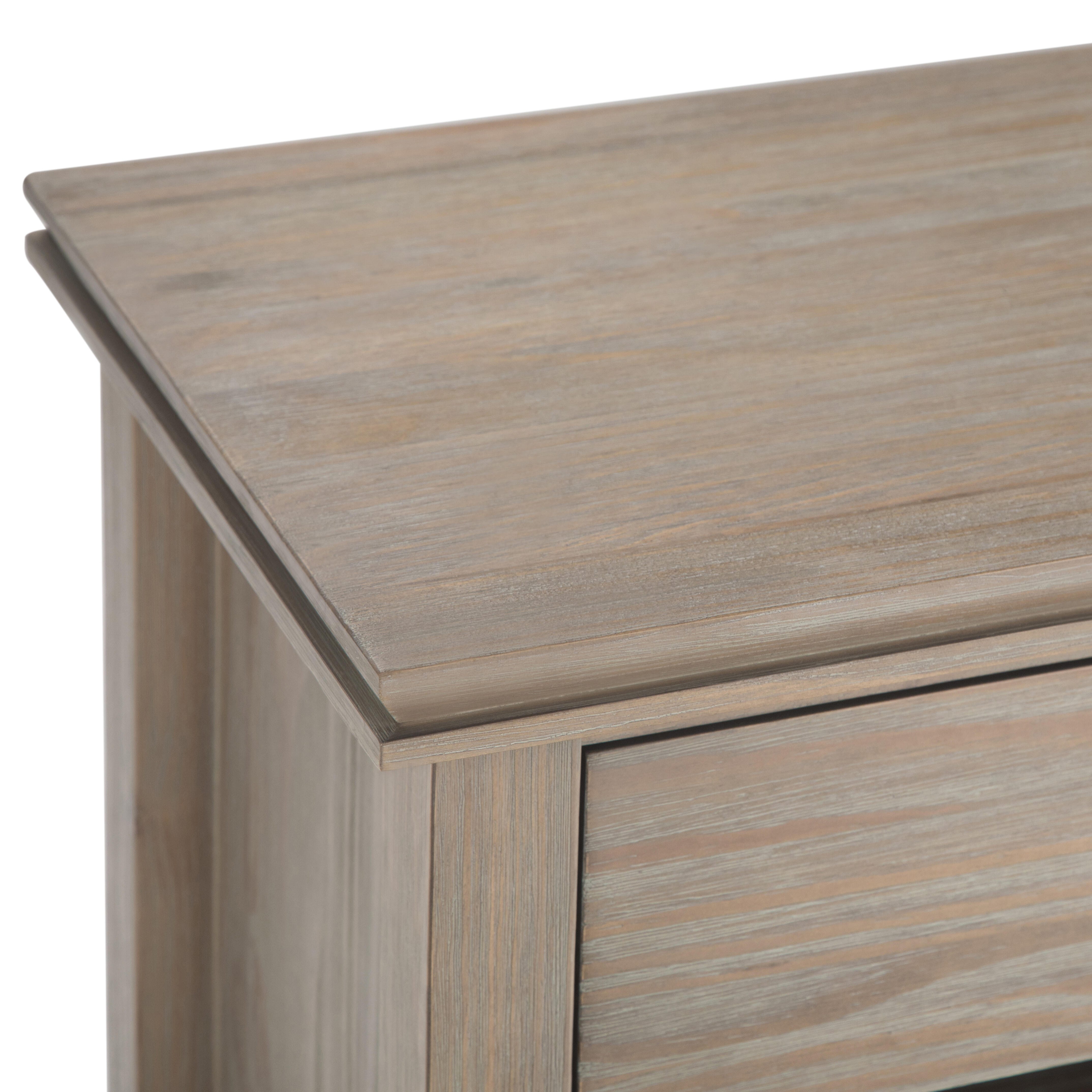 Simpli Home Artisan 24" 1 Drawer Nightstand, Distressed Gray, large