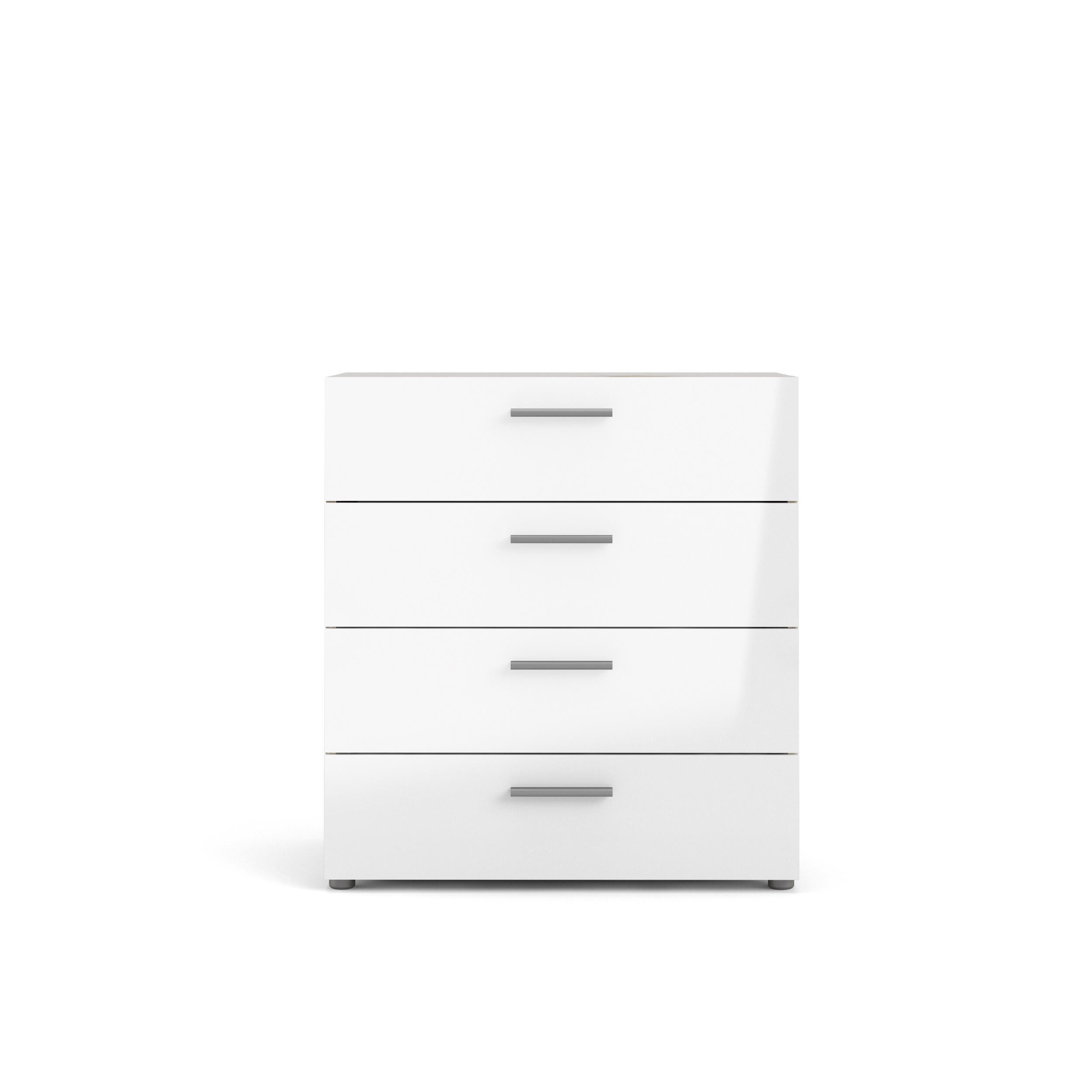 Austin 4 Drawer Chest, Oak/White, large