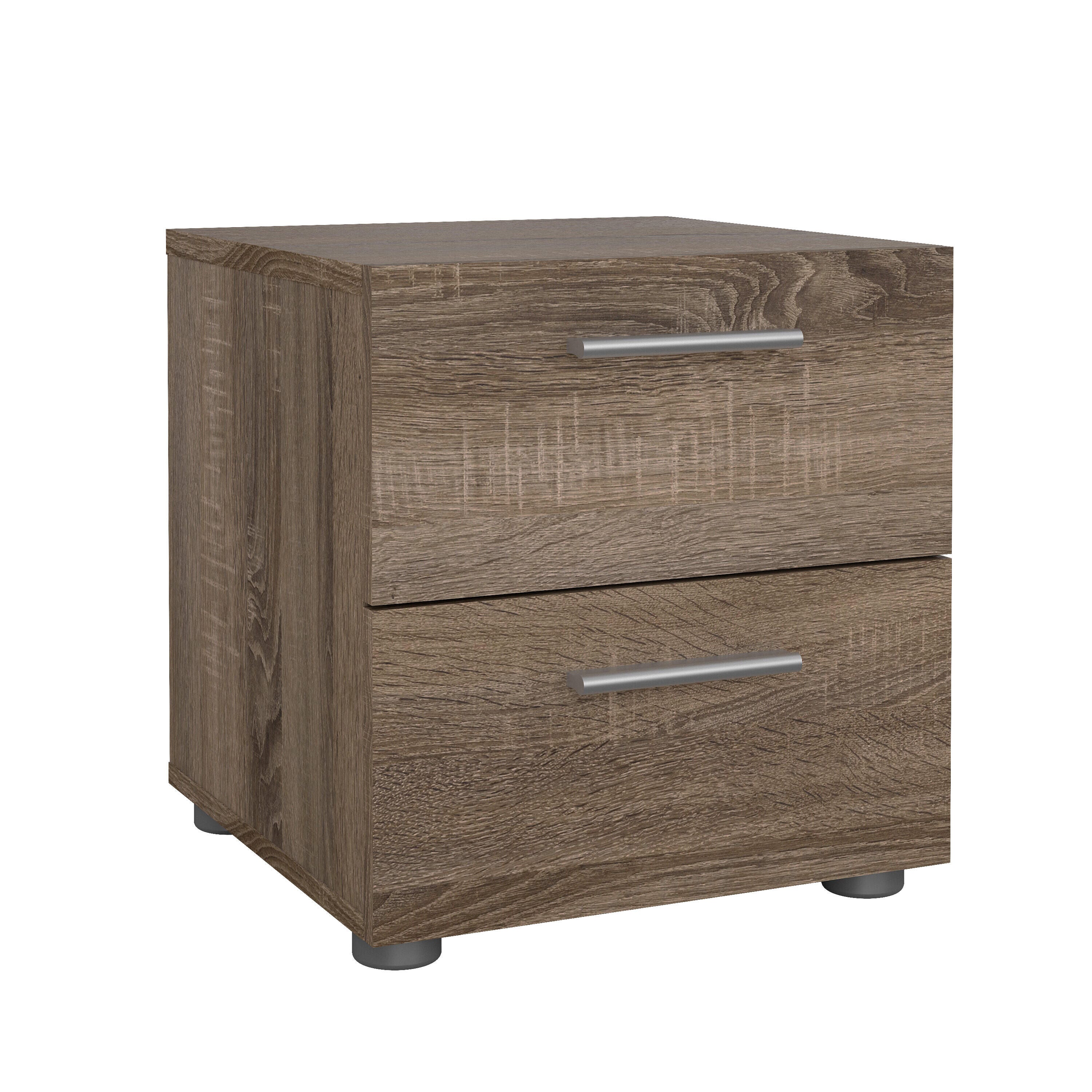 Tvilum Austin 16" 2 Drawer Nightstand, Truffle Oak, large