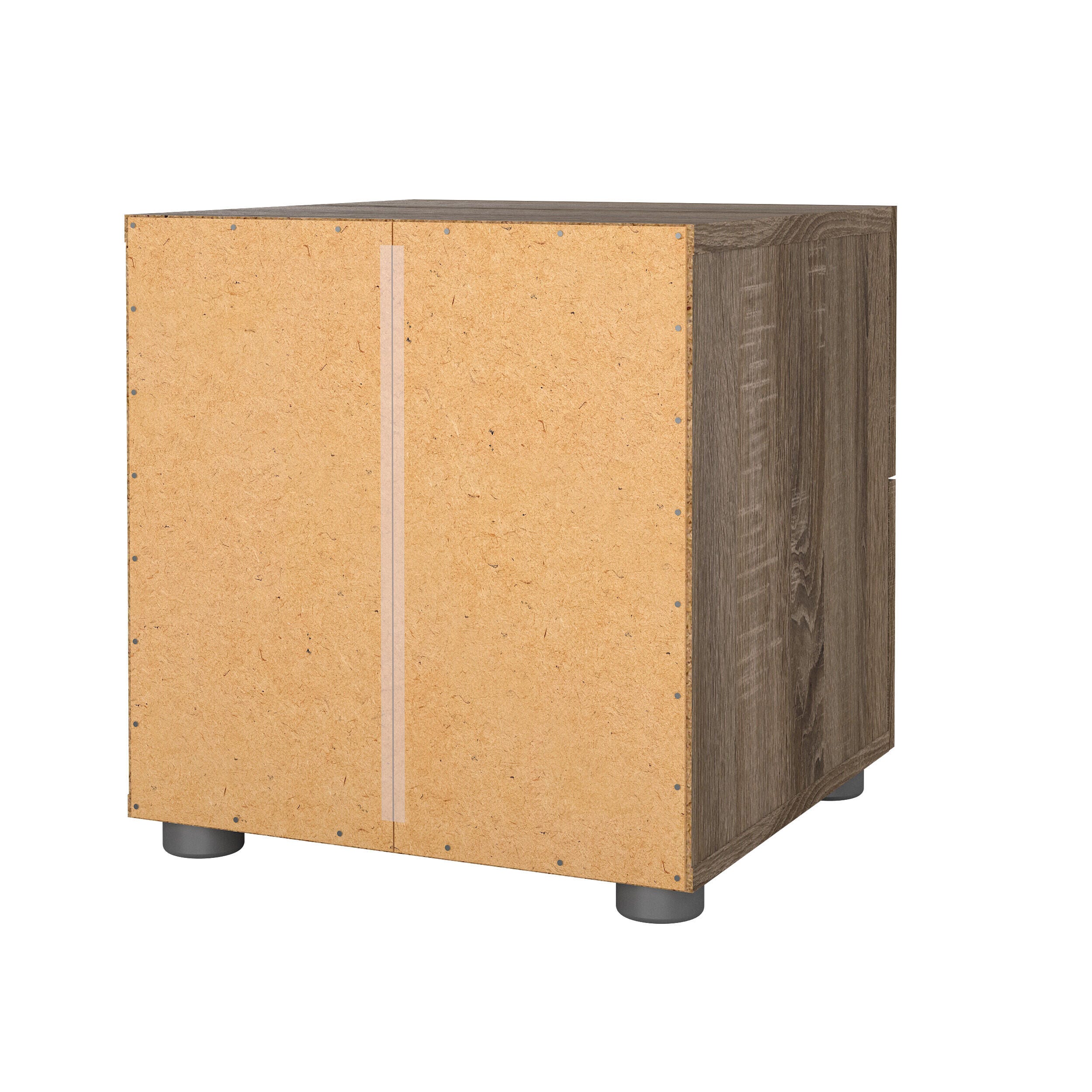 Tvilum Austin 16" 2 Drawer Nightstand, Truffle Oak, large