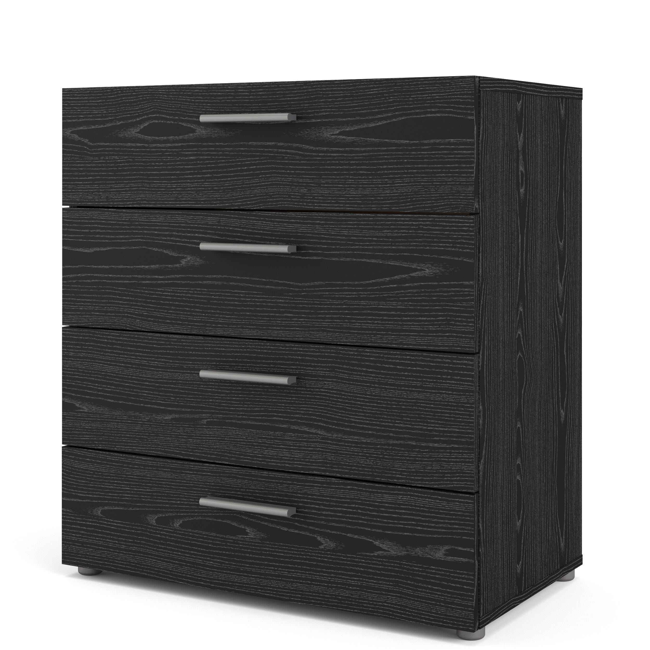 Tvilum Austin 4-Drawer Chest - Black Woodgrain