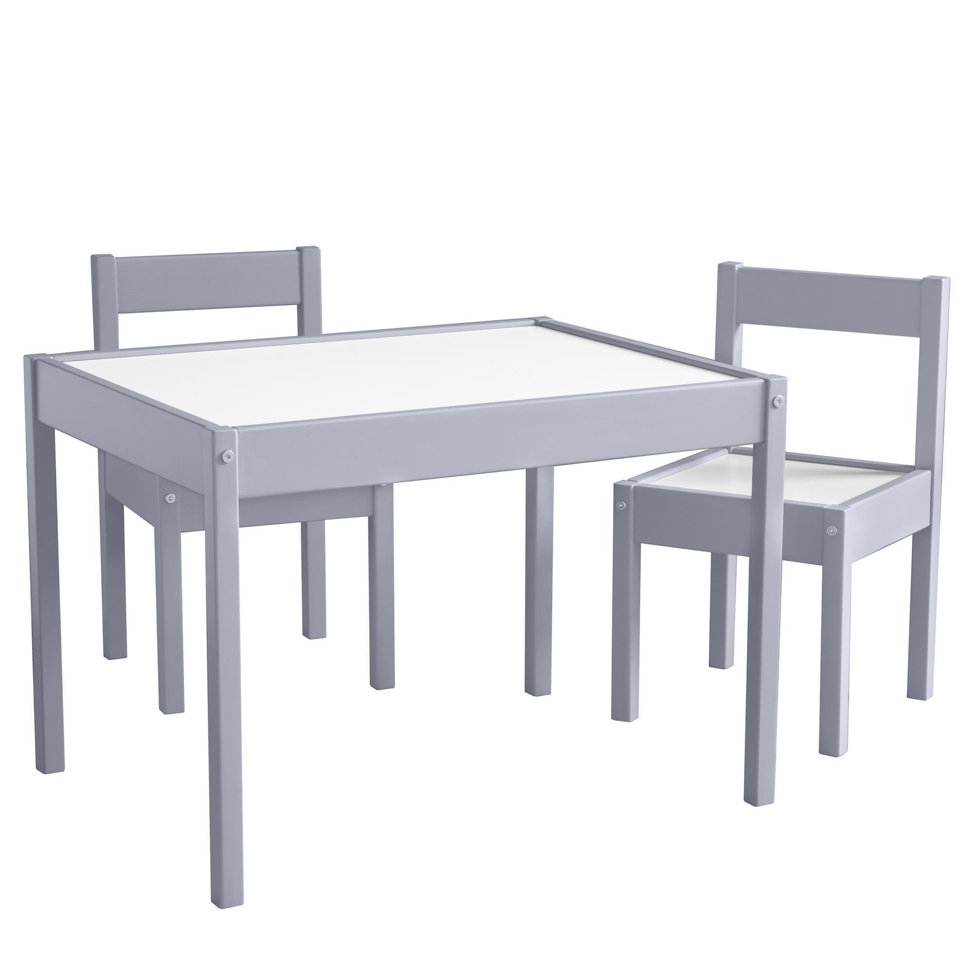 Baby Relax Percy 3-Piece Kiddy Table Chair Set, Gray, large