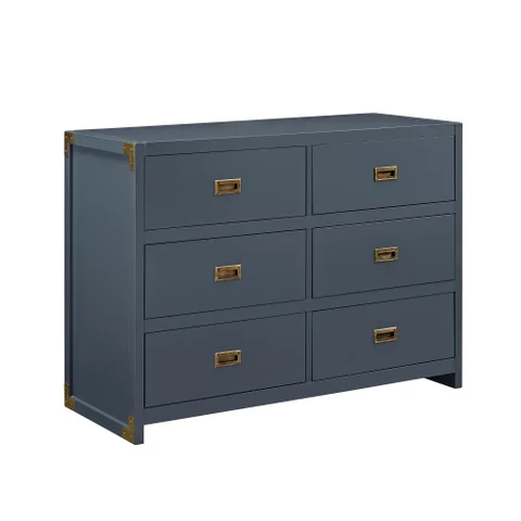Baby Relax Miles 6-Drawer Dresser - Navy Baby Relax Miles 6-Drawer Dresser - Navy