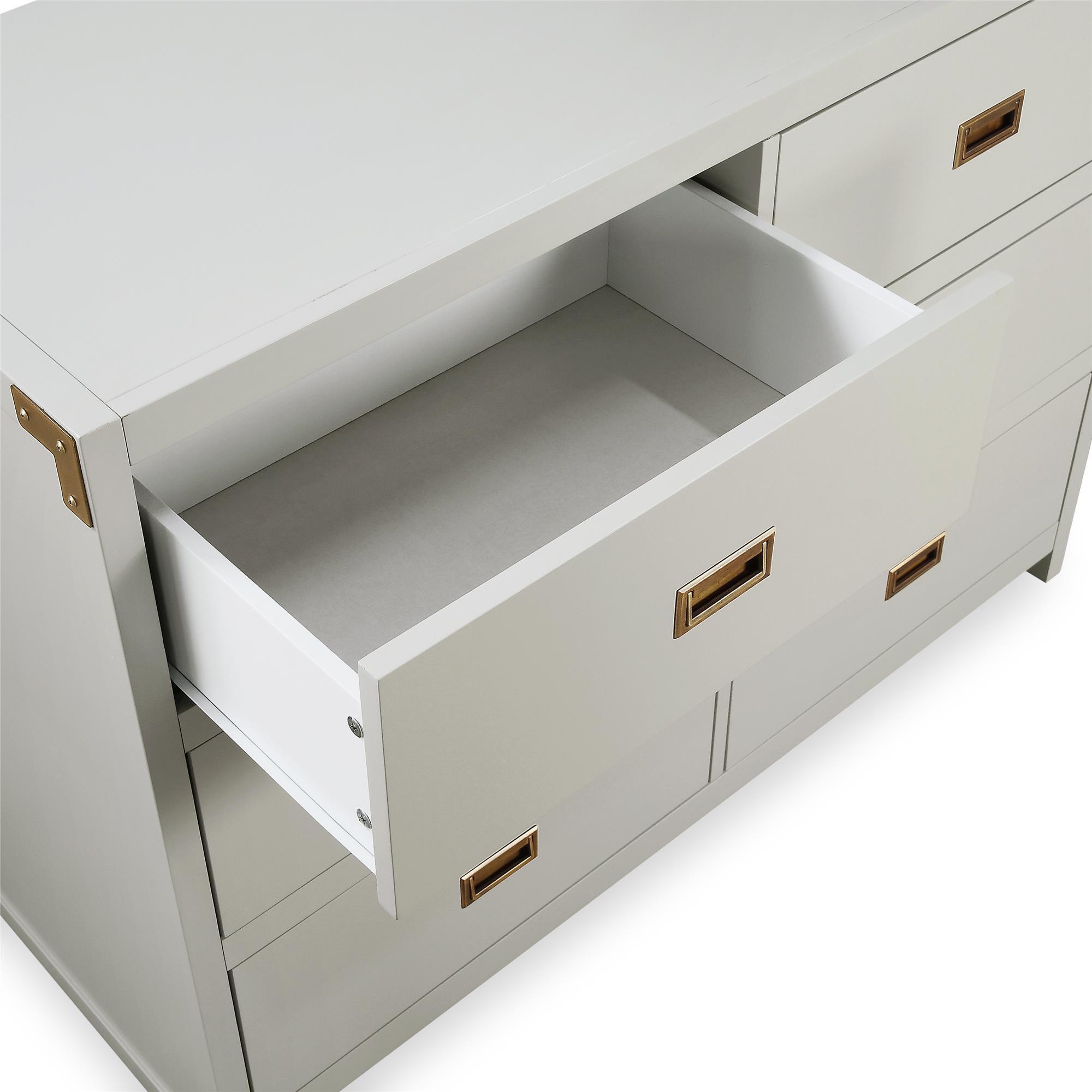 Baby Relax Frances 6-Drawer Dresser, Graphite Gray, large