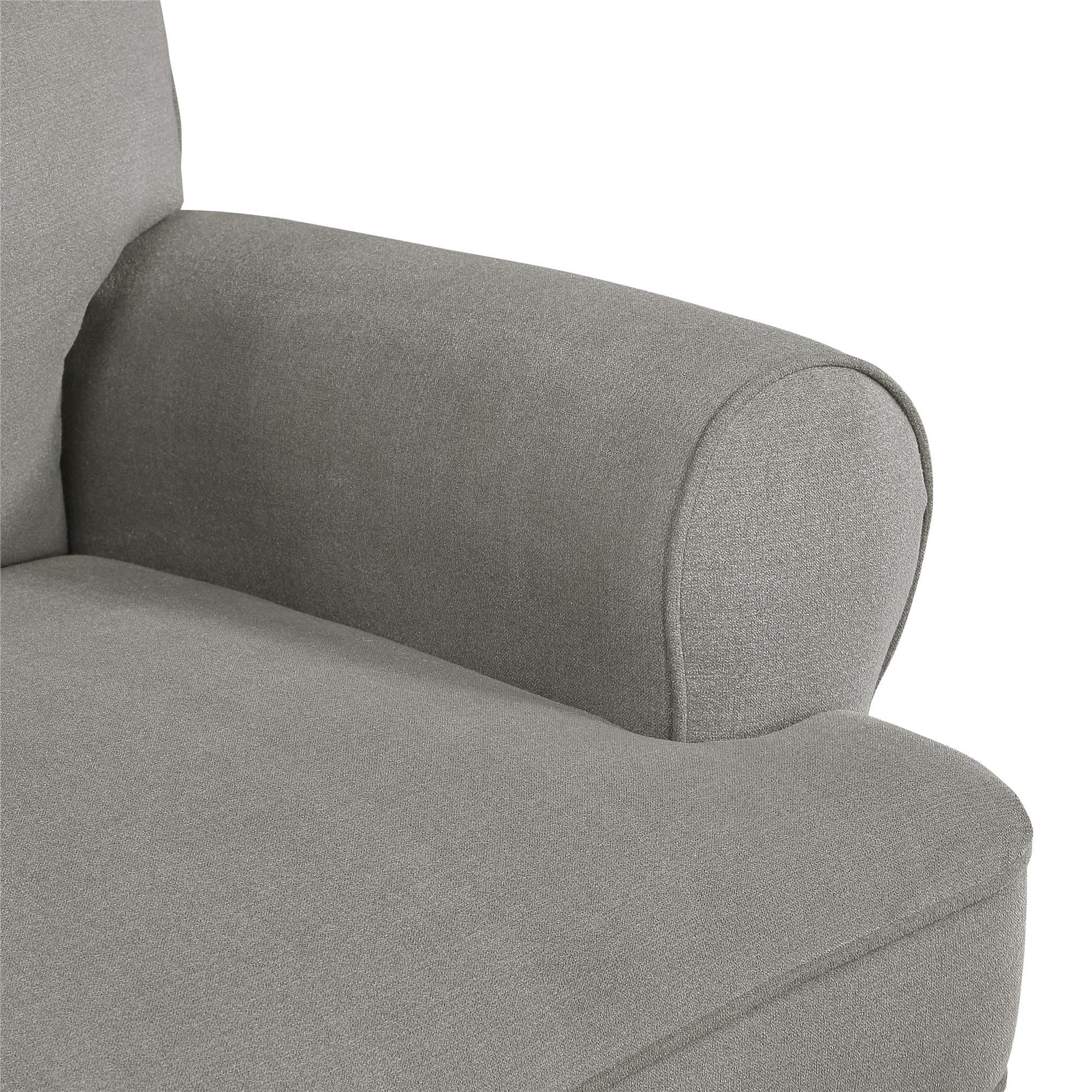 Baby Relax Mabel Swivel Gliding Nursery Recliner, Gray, large