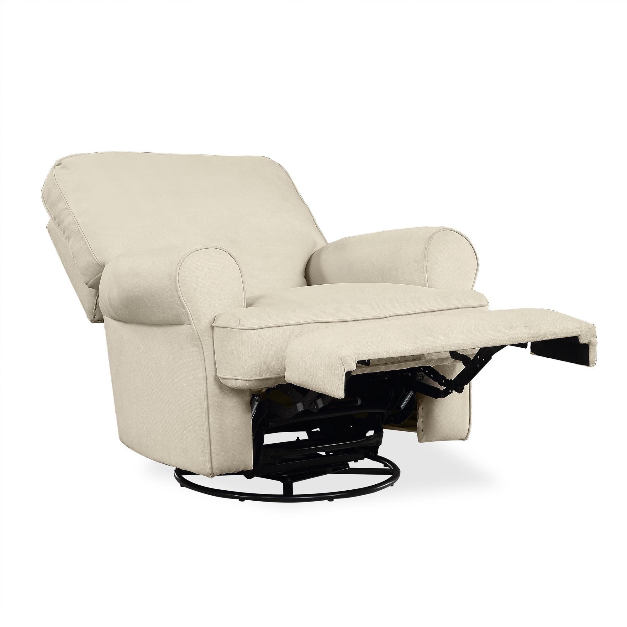 Baby Relax Mabel Swivel Gliding Nursery Recliner, Beige, large