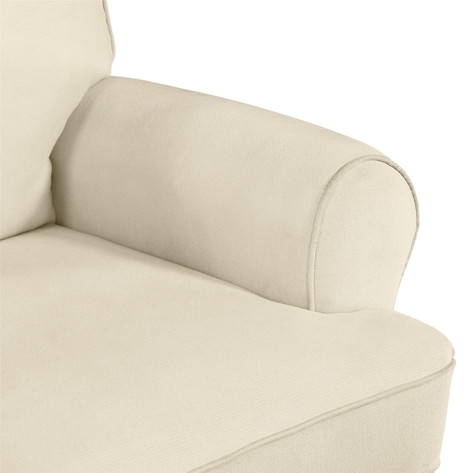 Baby Relax Mabel Swivel Gliding Nursery Recliner, Beige, large