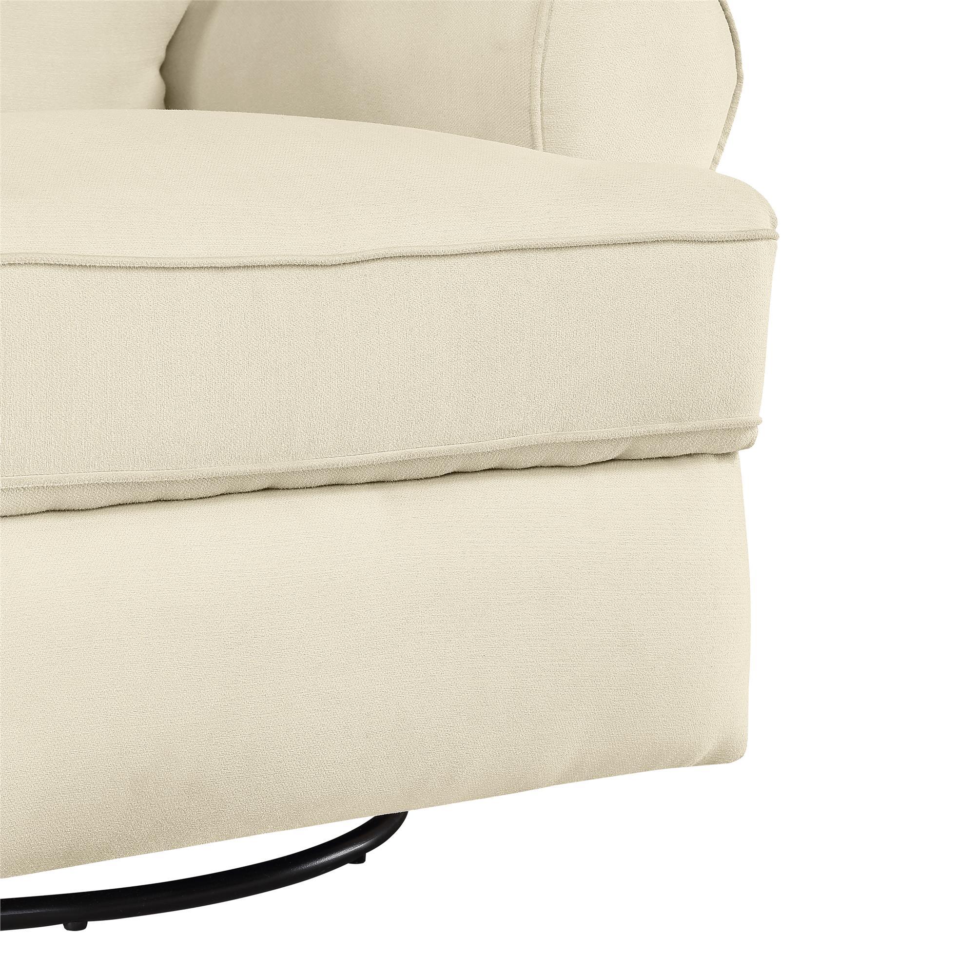 Baby Relax Mabel Swivel Gliding Nursery Recliner, Beige, large