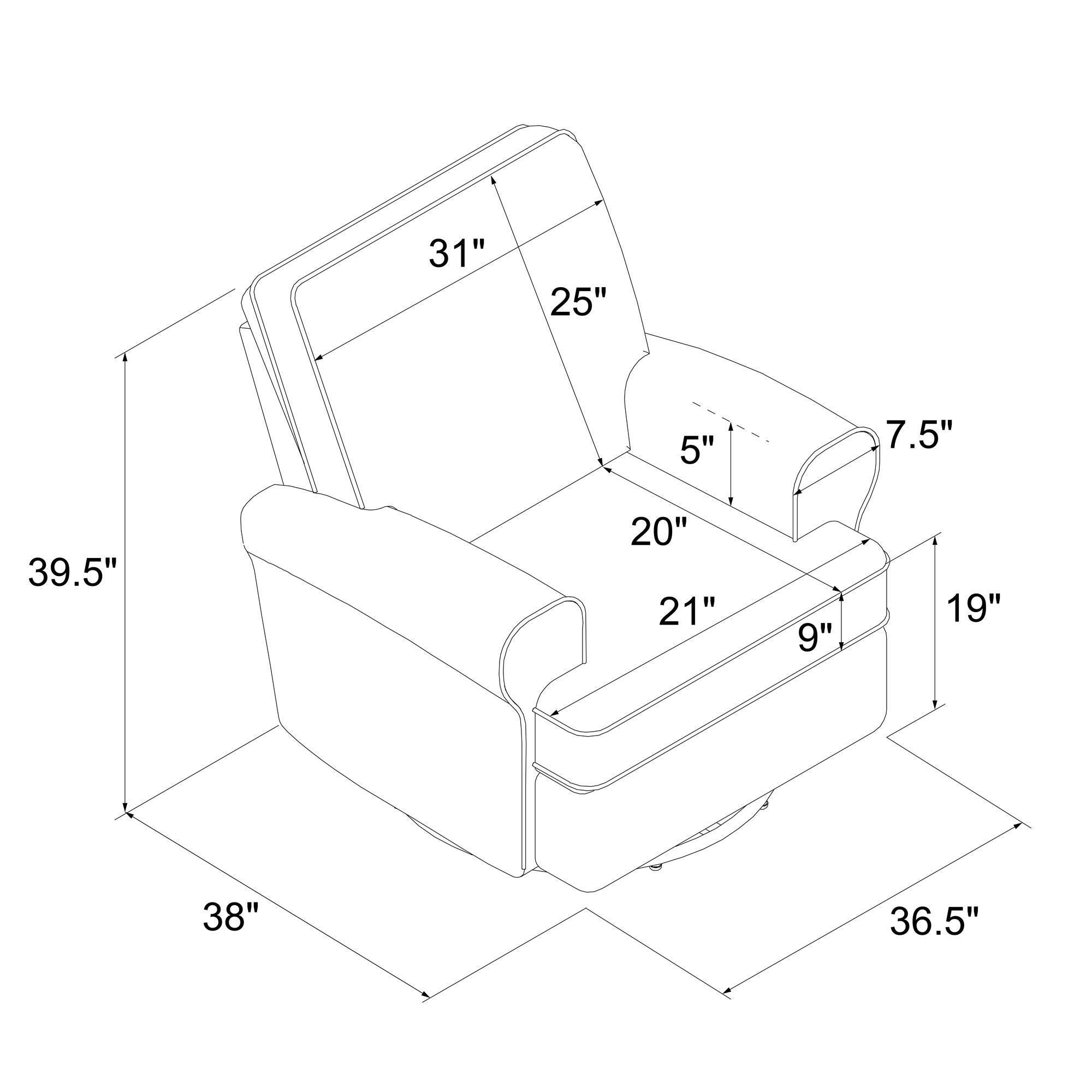 Baby Relax Mabel Swivel Gliding Nursery Recliner, Beige, large
