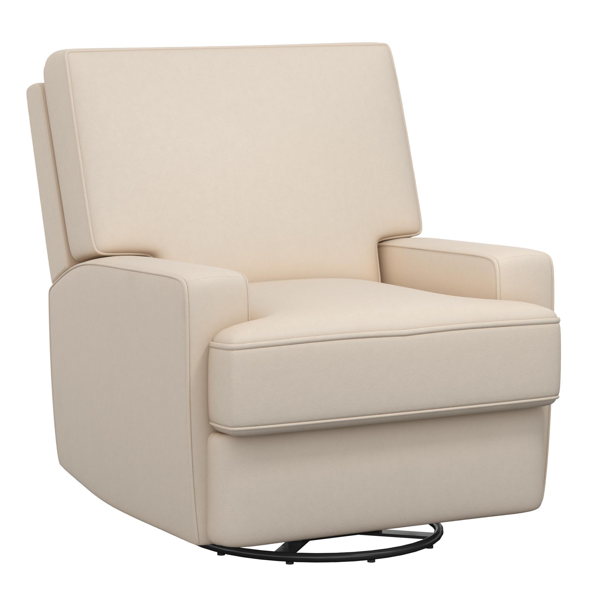 Baby Relax Rufus Swivel Glider Nursery Recliner, Beige, large