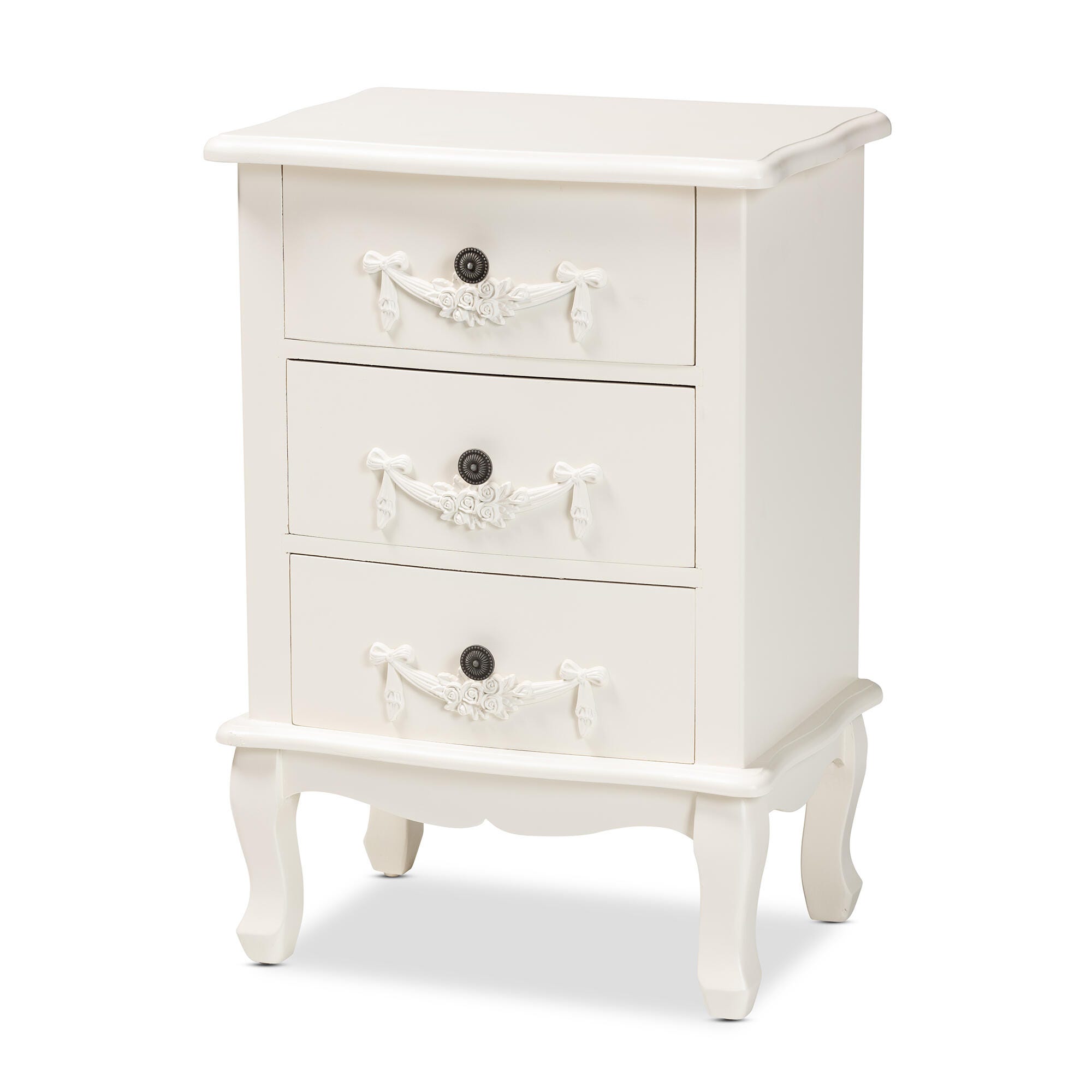 Baxton Studio Callen 3-Drawer Nightstand, , large