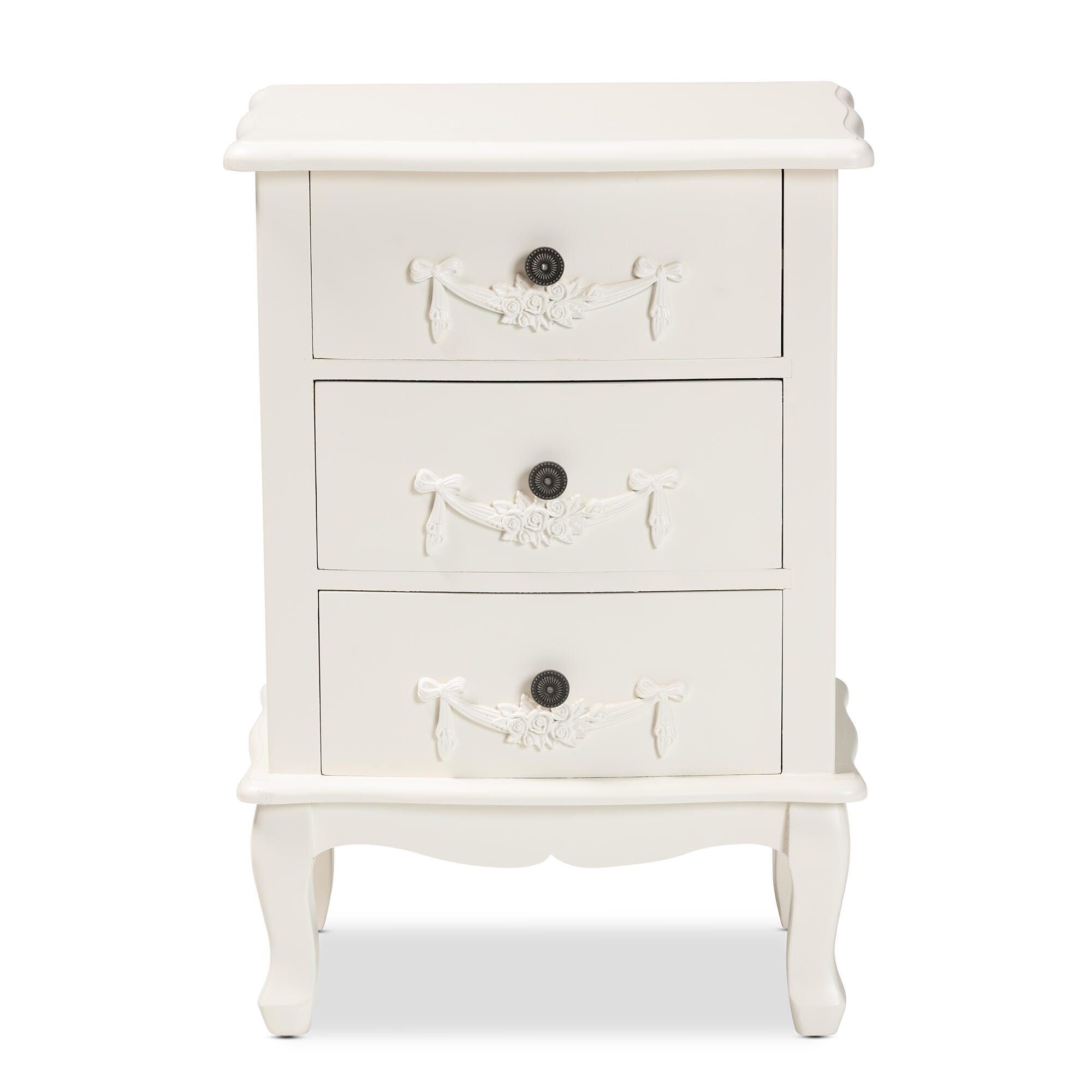 Baxton Studio Callen 3-Drawer Nightstand, , large