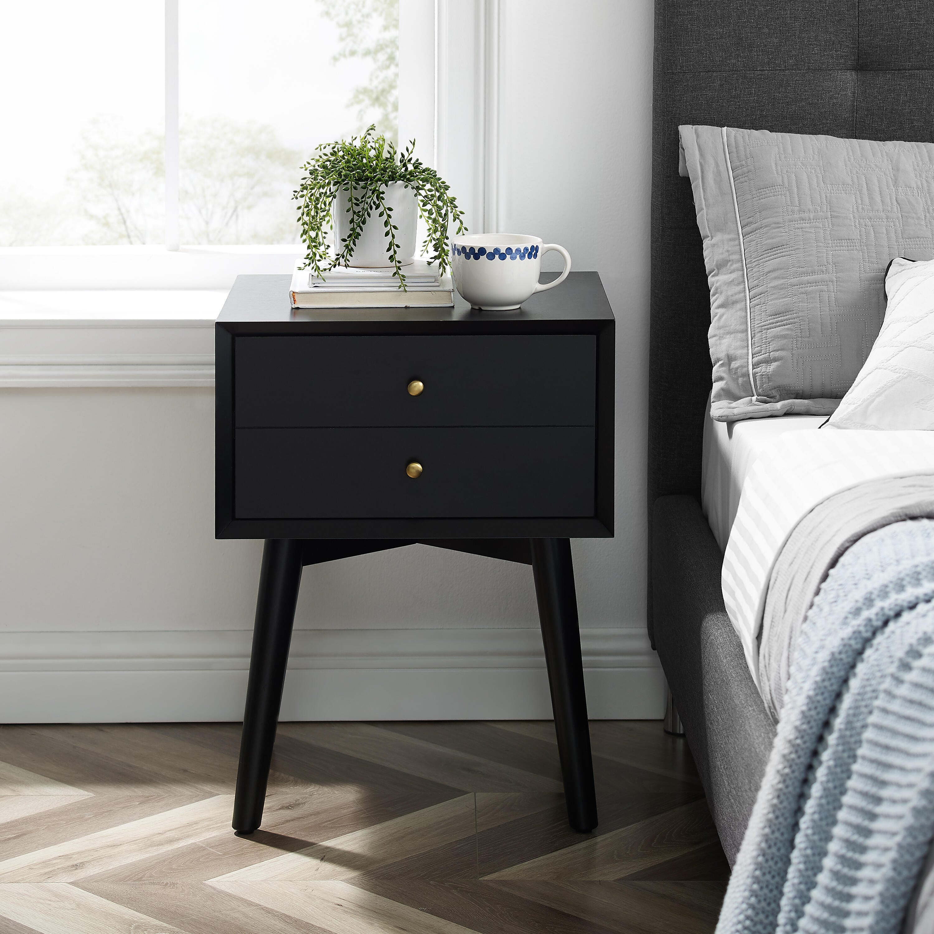 Crosley Furniture Landon 18" 1 Drawer Nightstand, , large