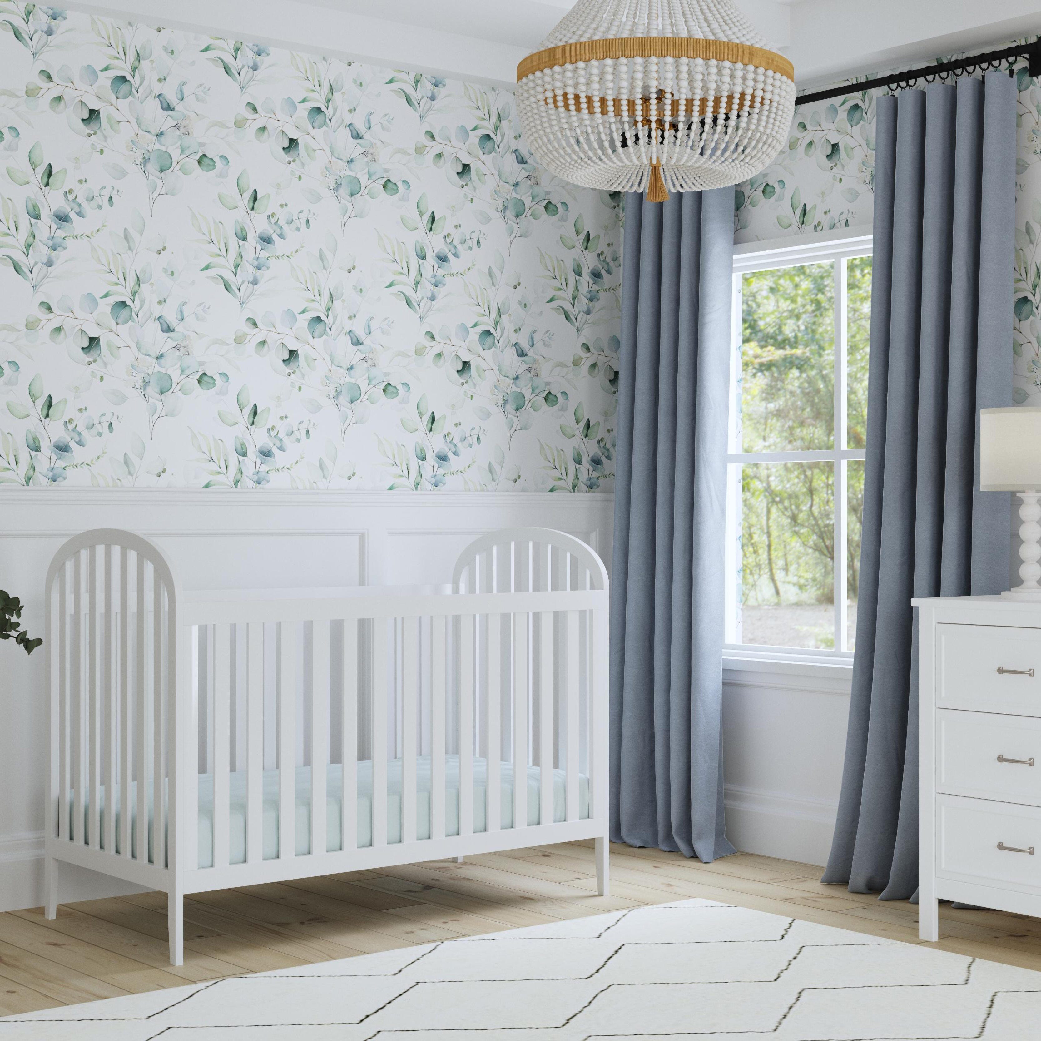 Beau 3-in-1 Convertible Crib, White, large